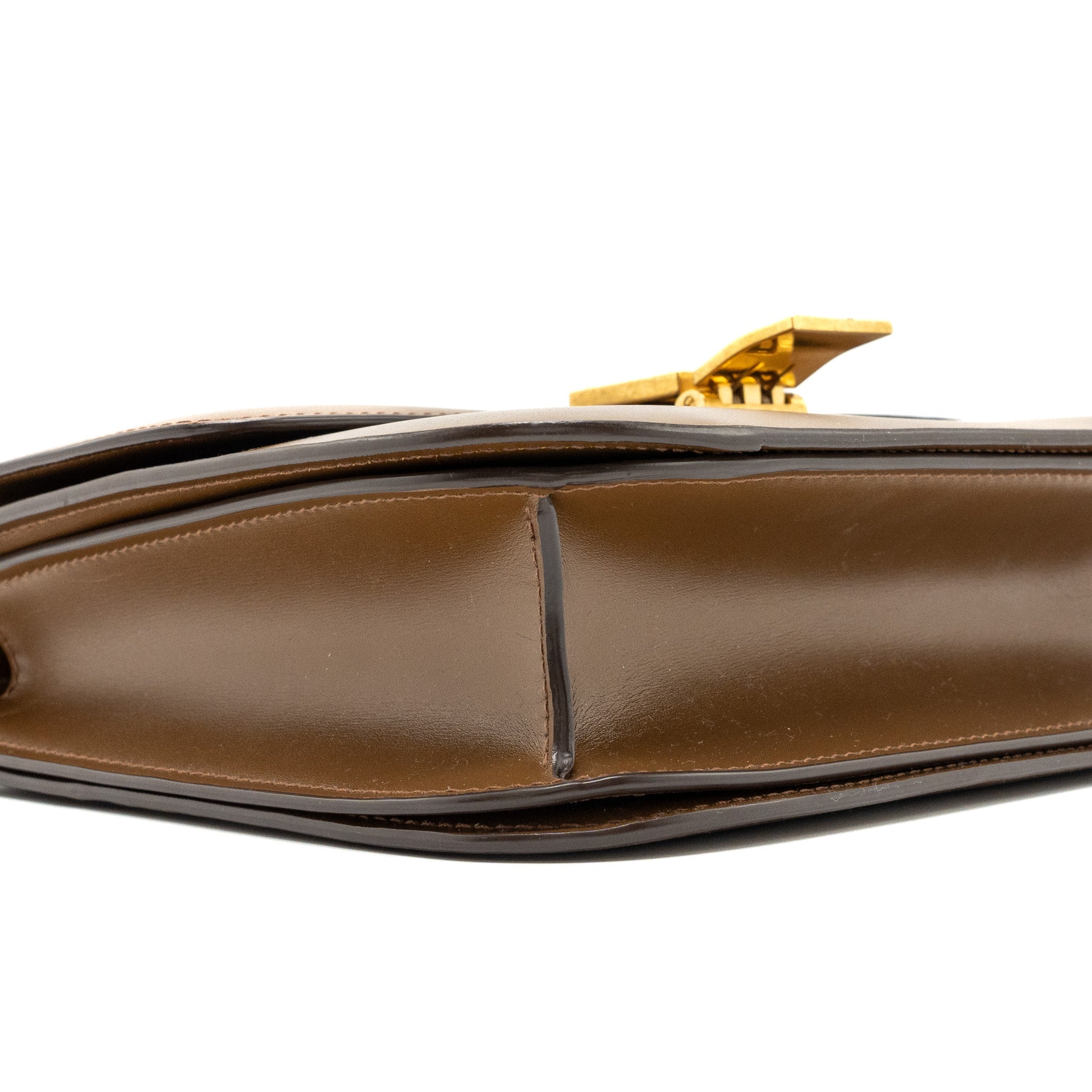 CELINE MEDIUM BOX CALFSKIN CAMEL GHW
