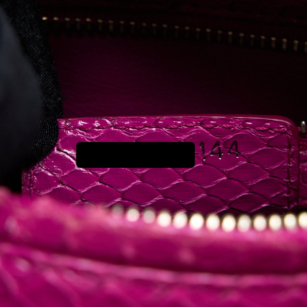 DIOR MEDIUM LADY DIOR PYTHON PINK SHW