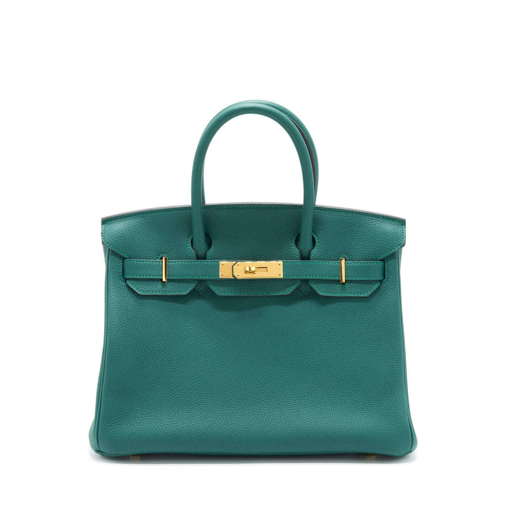HERMES BIRKIN 30 TOGO Z6 MALACHITE GHW