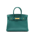 HERMES BIRKIN 30 TOGO Z6 MALACHITE GHW
