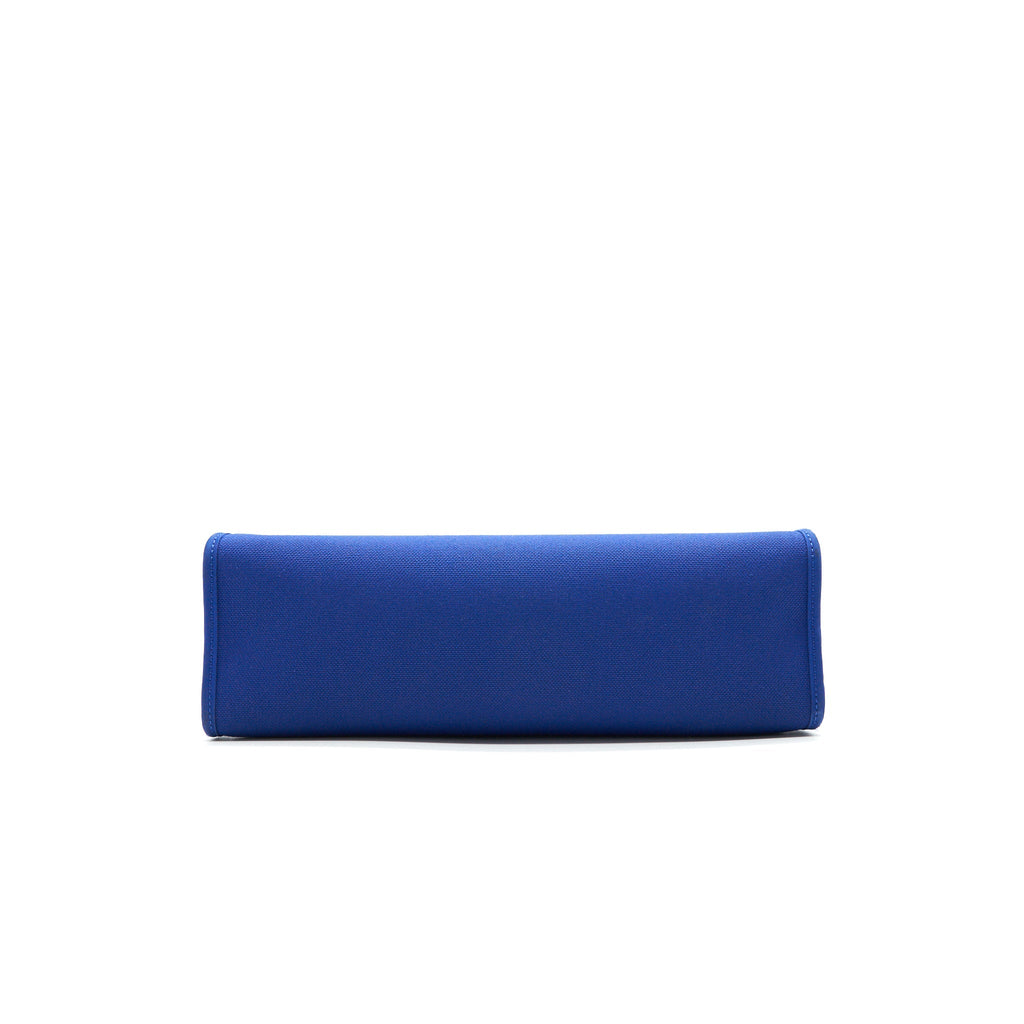 HERMES HERBAG ZIP 31 BAG BLUE ELECTRIQUE / BLACK SHW