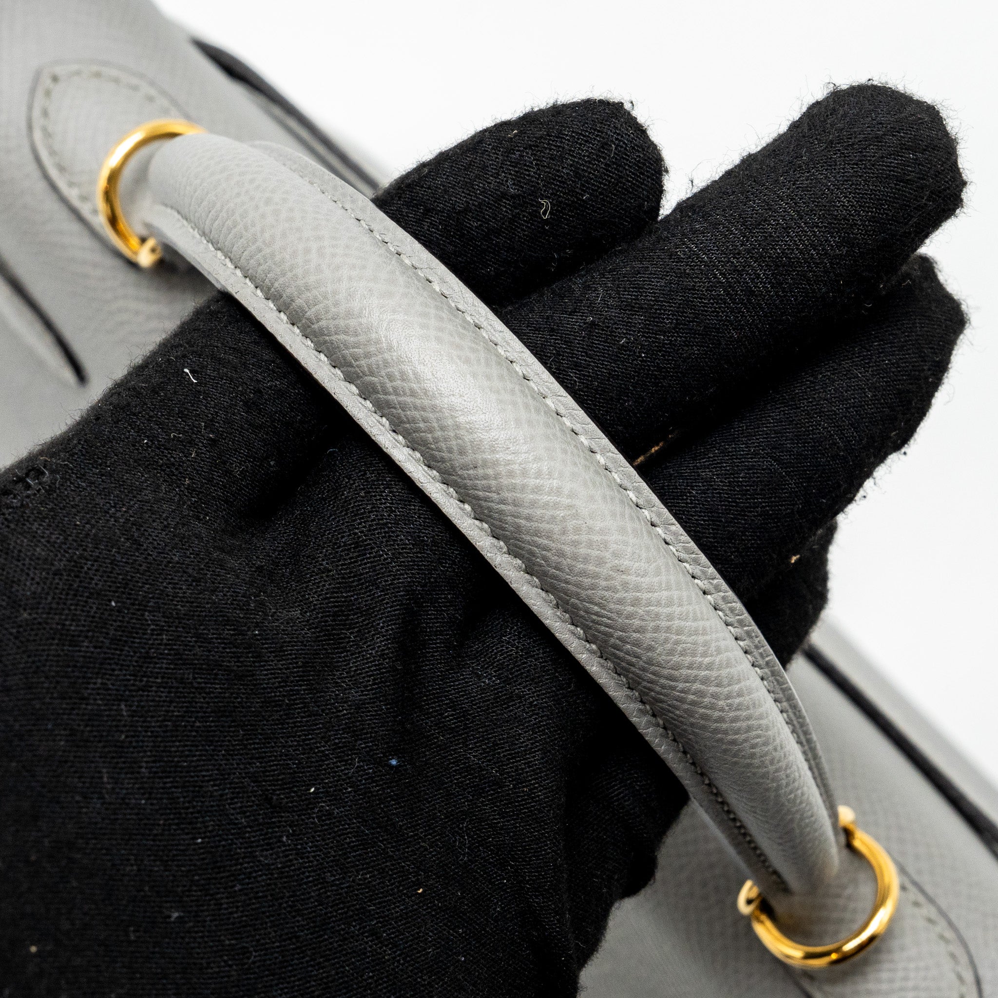 HERMES KELLY 25 SPECIAL ORDER EPSOM GRIS MOTTE / ROSE PURPLE GHW