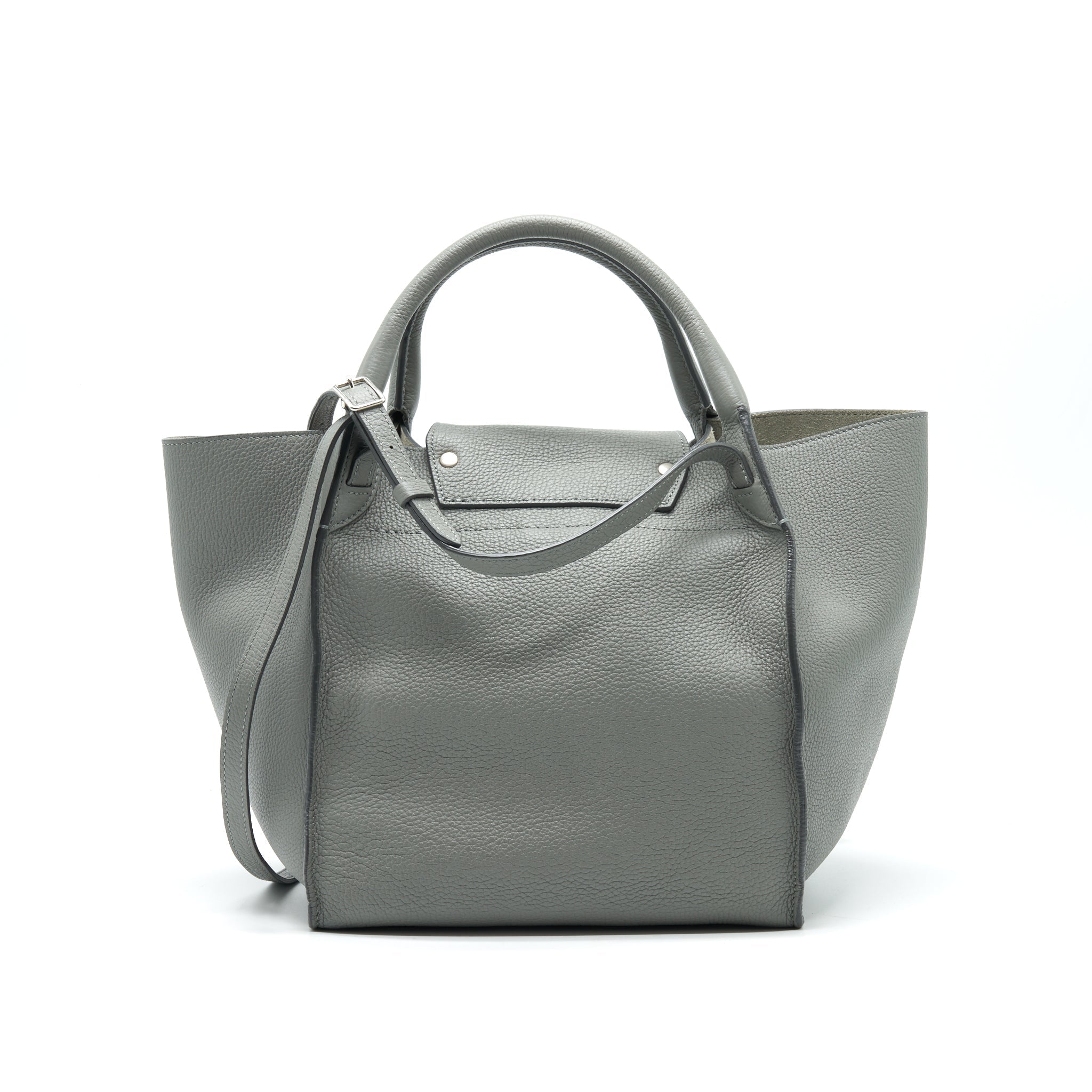 CELINE SMALL BIG BAG WITH LONG STRAP GREY