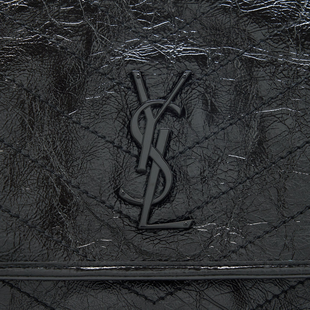 SAINT LAURENT/ YSL NIKI BABY BAG BLACK WITH BLACK HARDWARE