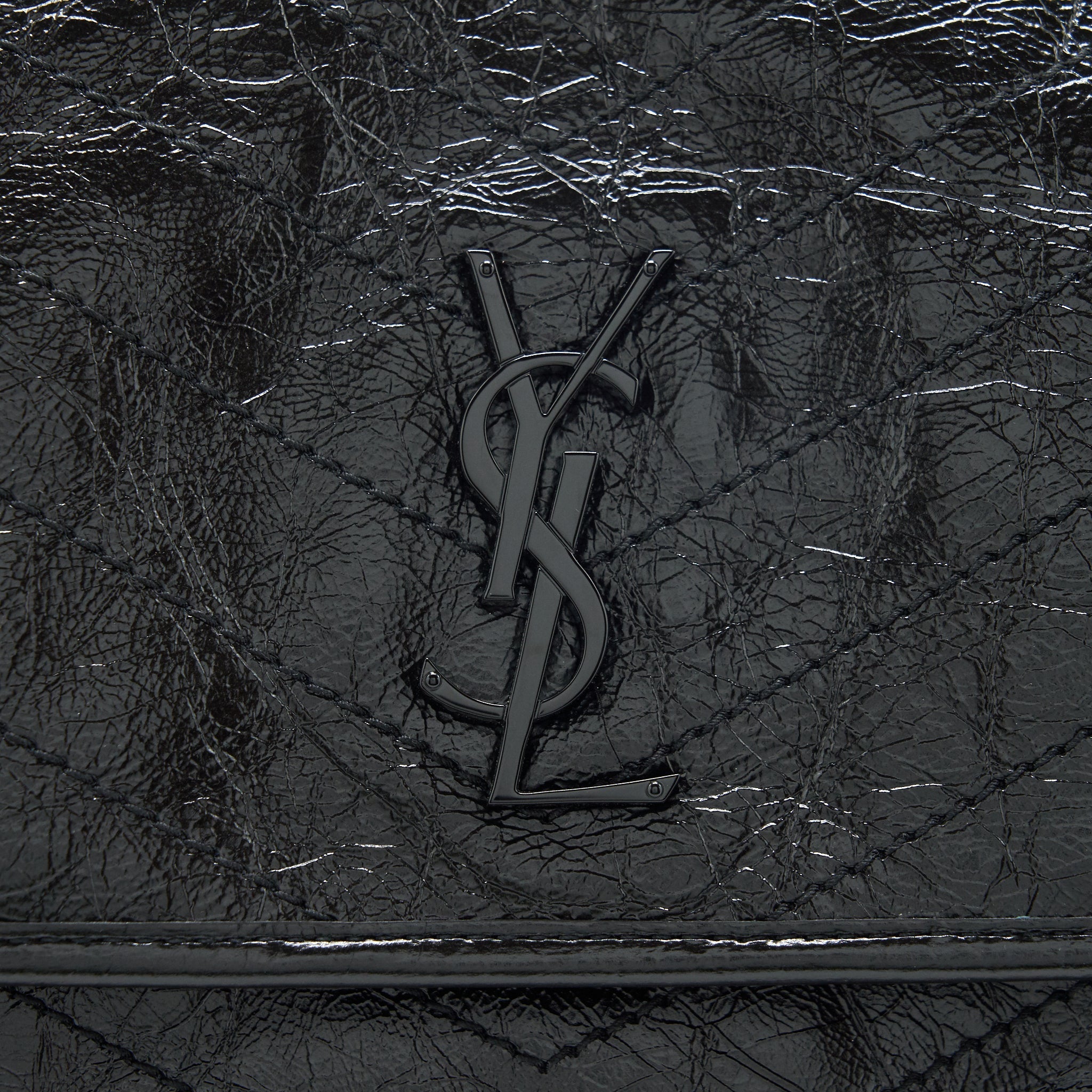SAINT LAURENT/ YSL NIKI BABY BAG BLACK WITH BLACK HARDWARE