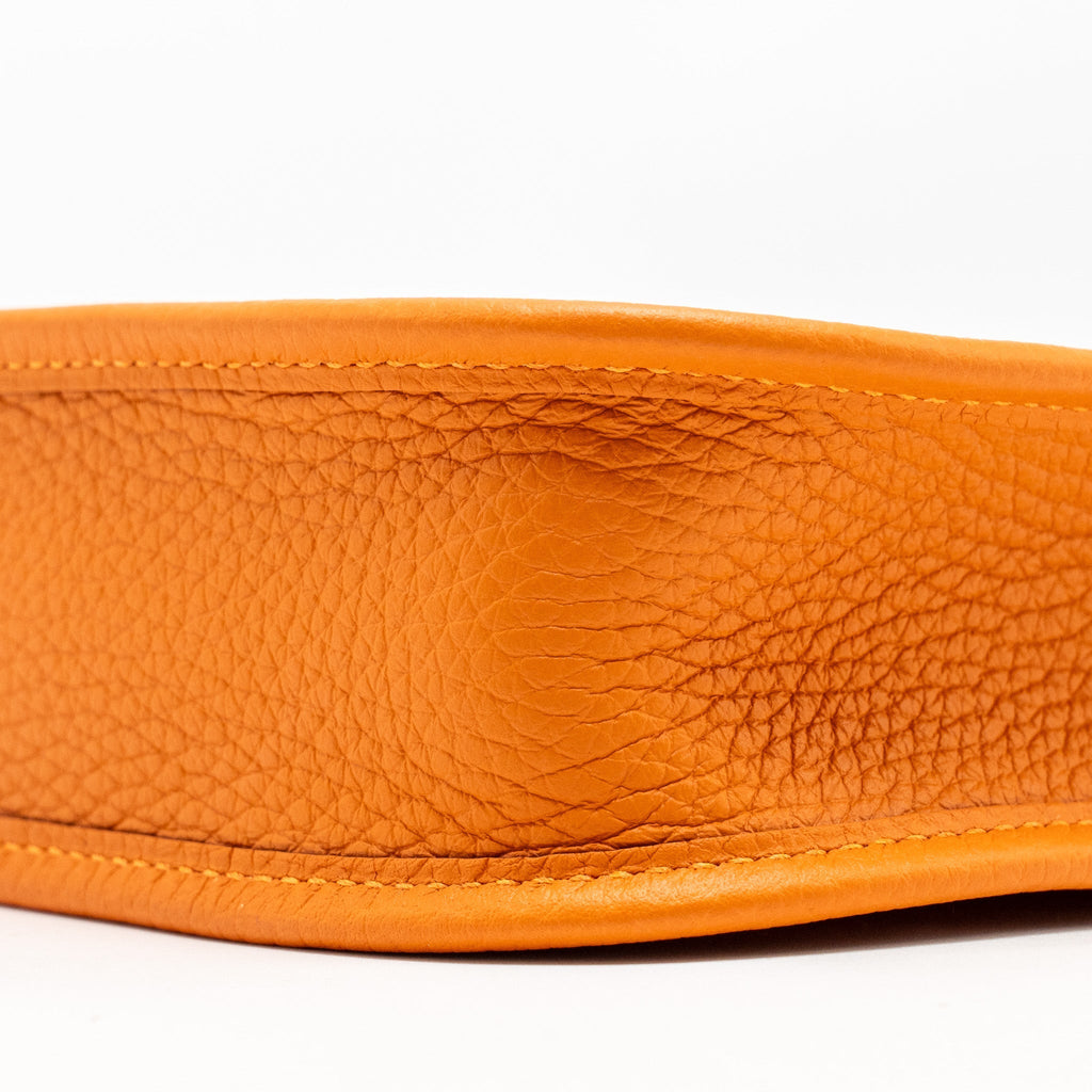 HERMES MINI EVELYNE CLEMENCE ORANGE GHW