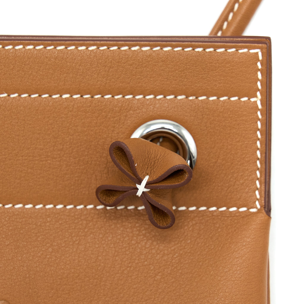 HERMES ALINE MINI SHORT STRAP CHERI GOLD SHW
