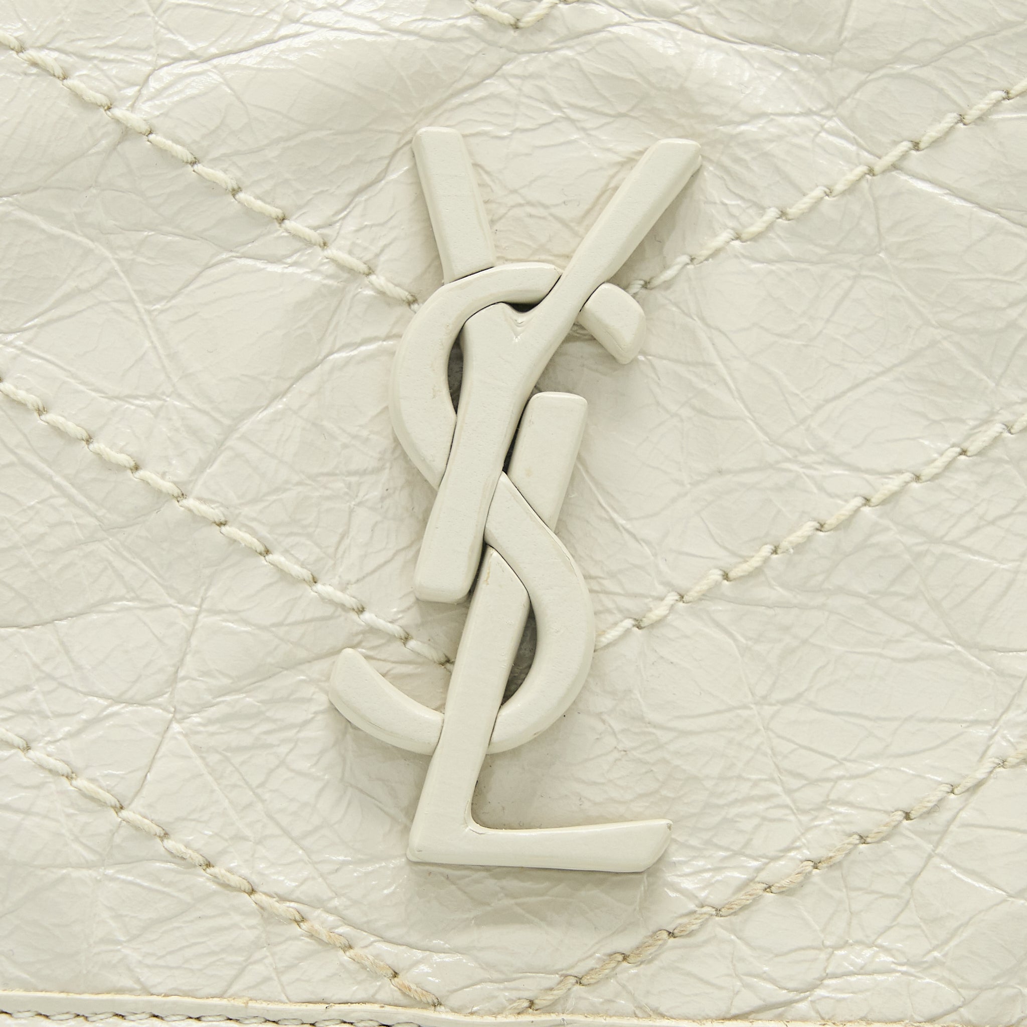 SAINT LAURENT/ YSL NIKI BABY CHAIN BAG IN CRINKLED VINTAGE LEATHER
