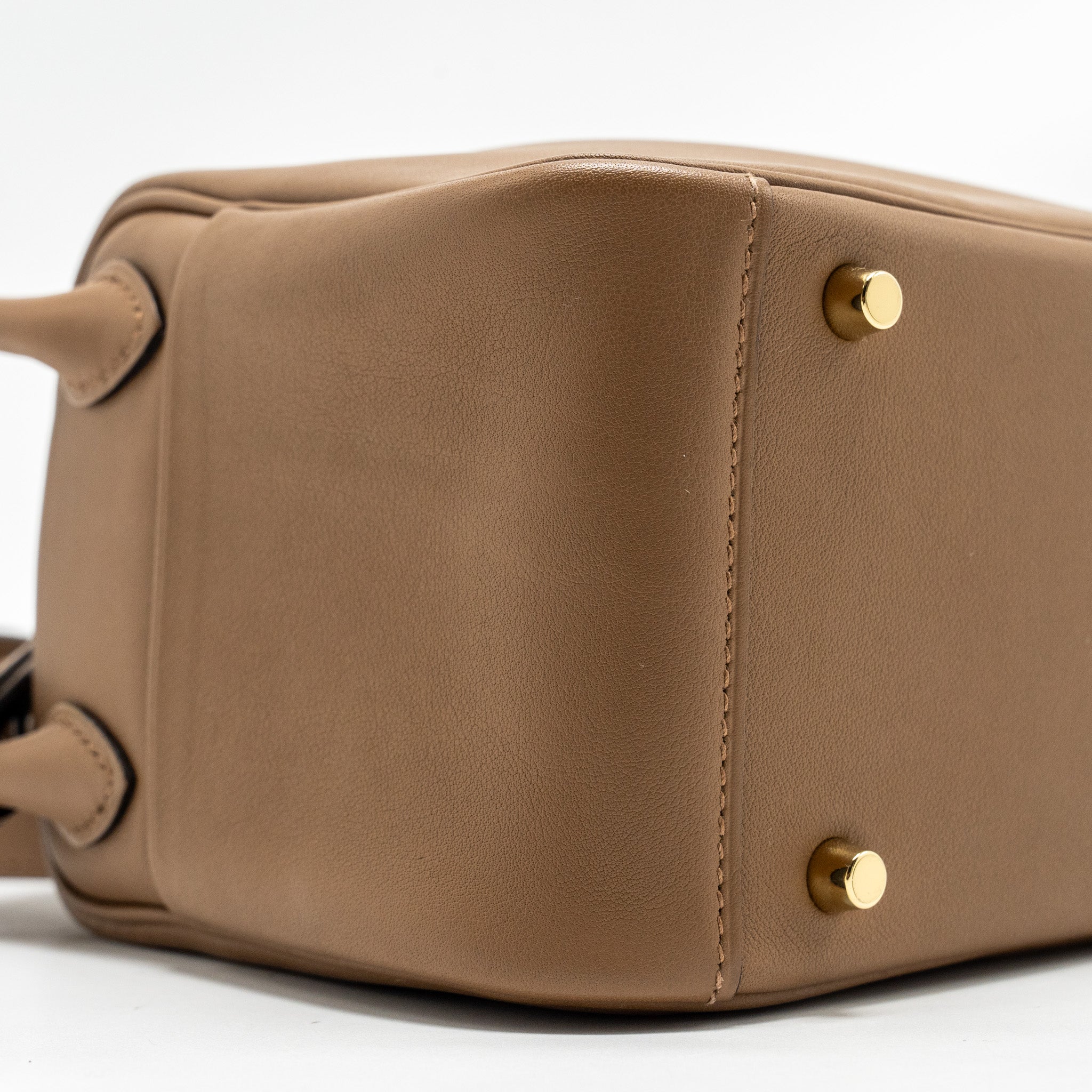HERMES MINI LINDY SWIFT ALEZAN/BISCUIT GHW