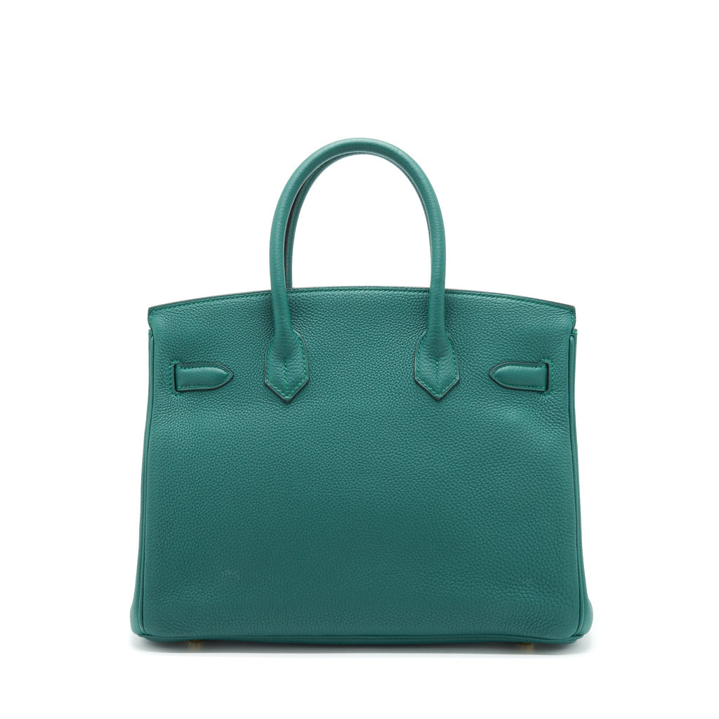 HERMES BIRKIN 30 TOGO Z6 MALACHITE GHW