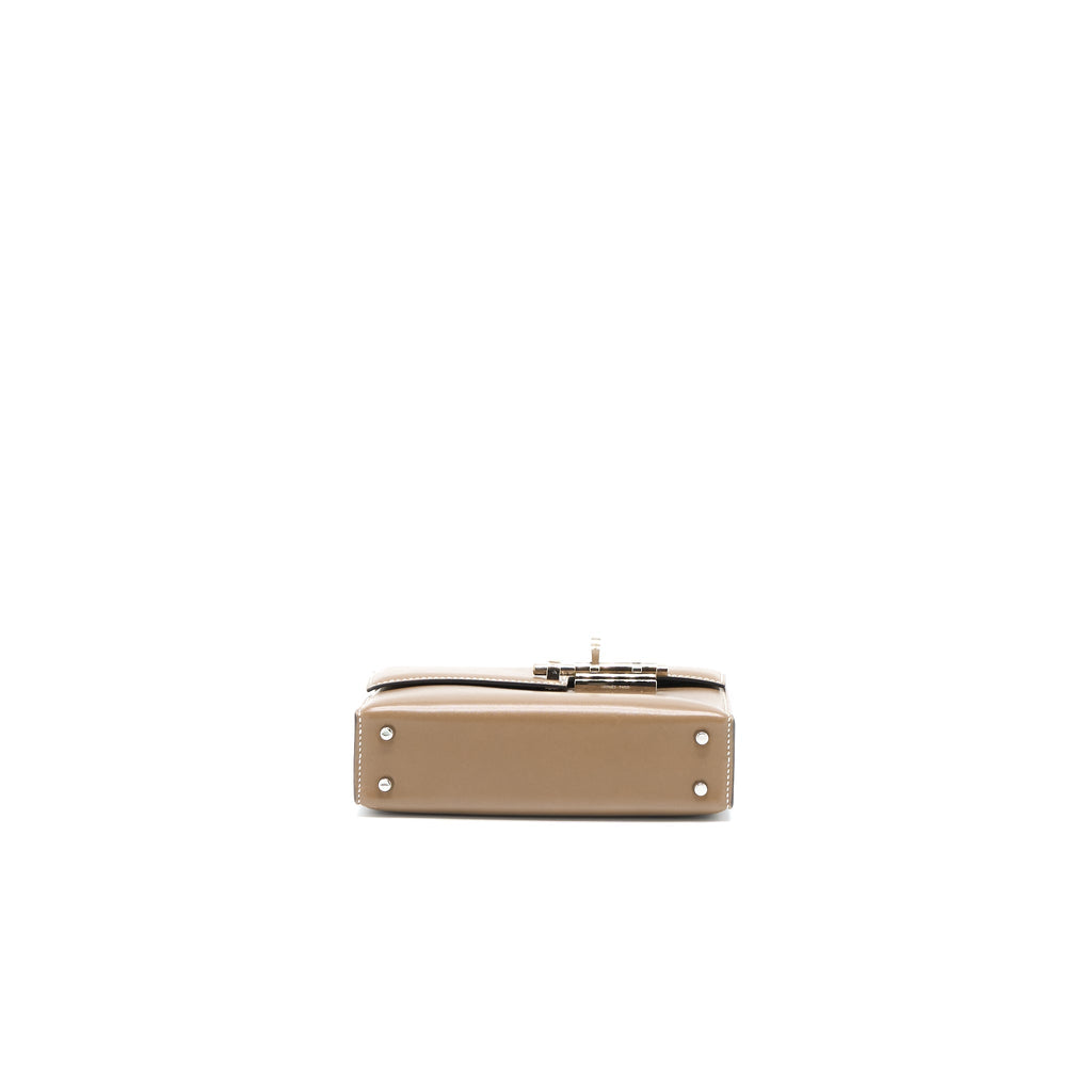 HERMES MINI VERROU BAG TADELAKT ETOUPE SHW