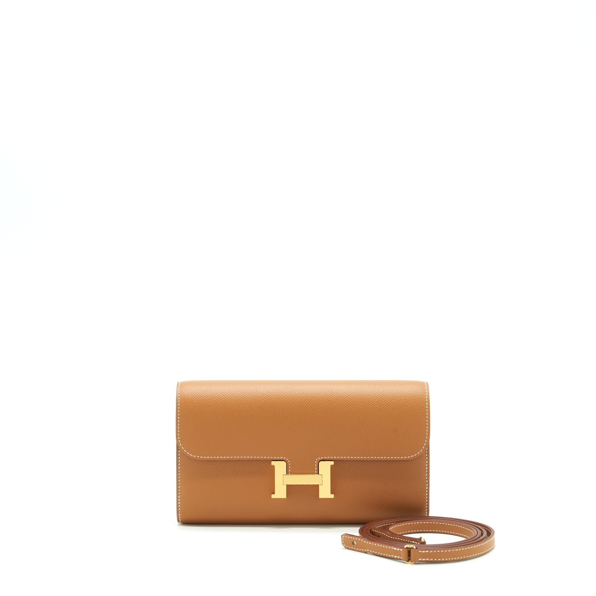 HERMES CONSTANCE LONG TO GO WALLET EPSOM GOLD GHW