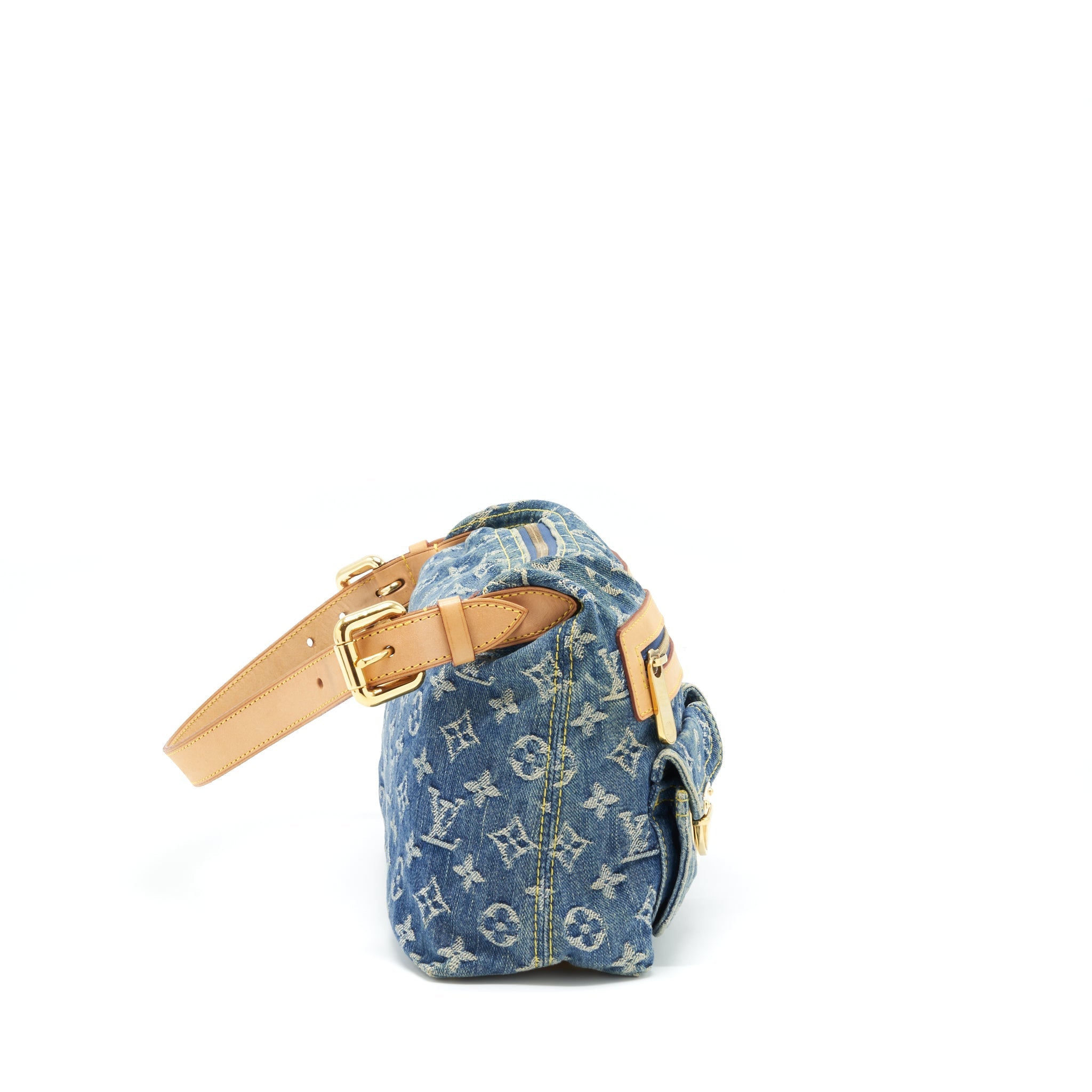 LOUIS VUITTON DENIM BAGGY PM MONOGRAM GHW