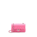 CHANEL CLASSIC MINI RECTANGULAR FLAP BAG LAMBSKIN PINK SHW