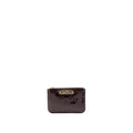 LOUIS VUITTON ZIPPY POUCH WITH KEY CHAIN PATENT DARK RED GHW