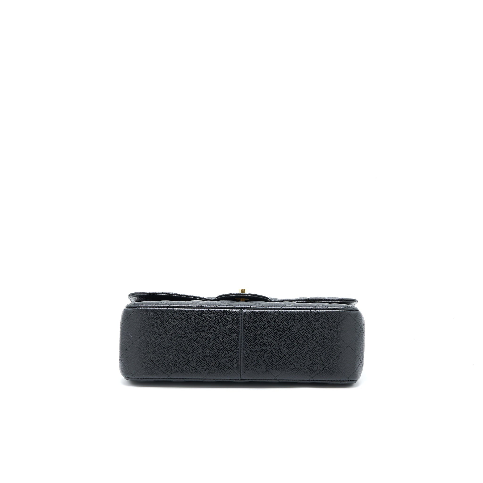 CHANEL CLASSIC JUMBO DOUBLE FLAP BAG CAVIAR BLACK GHW