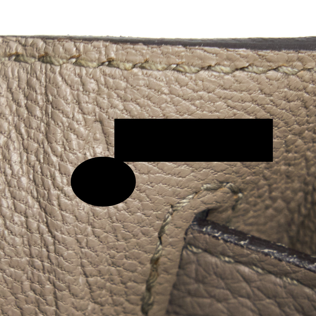 HERMES KELLY 28 TOGO M8 GRIS ASPHALTE GHW