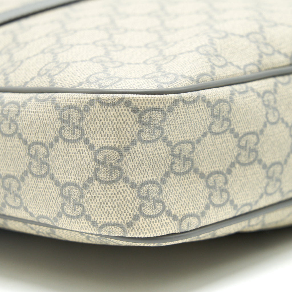 GUCCI MEN'S MONOGRAM CANVAS BRIEFCASE BEIGE