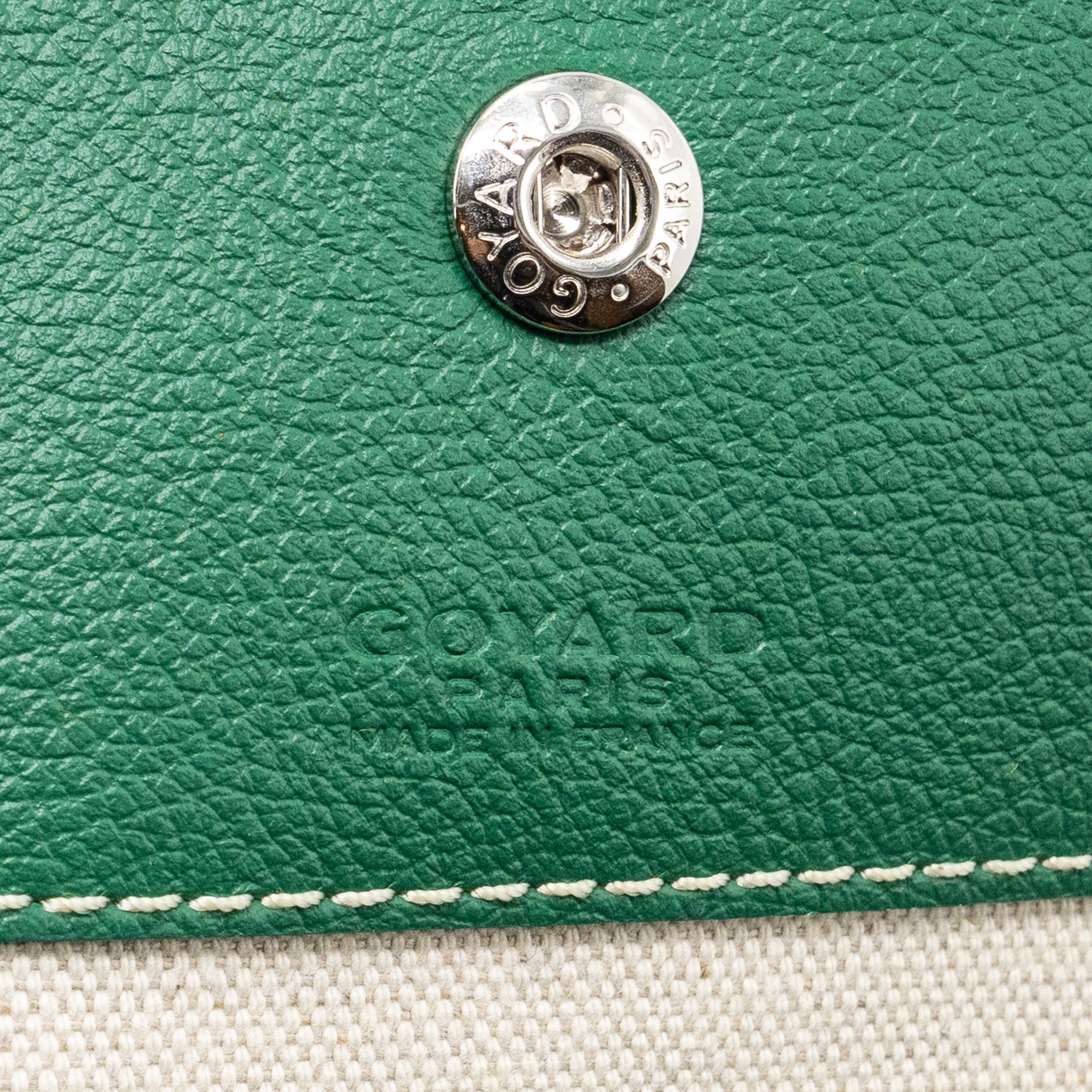 GOYARD BOHEME HOBO BAG CANVAS/ CALFSKIN GREEN SHW