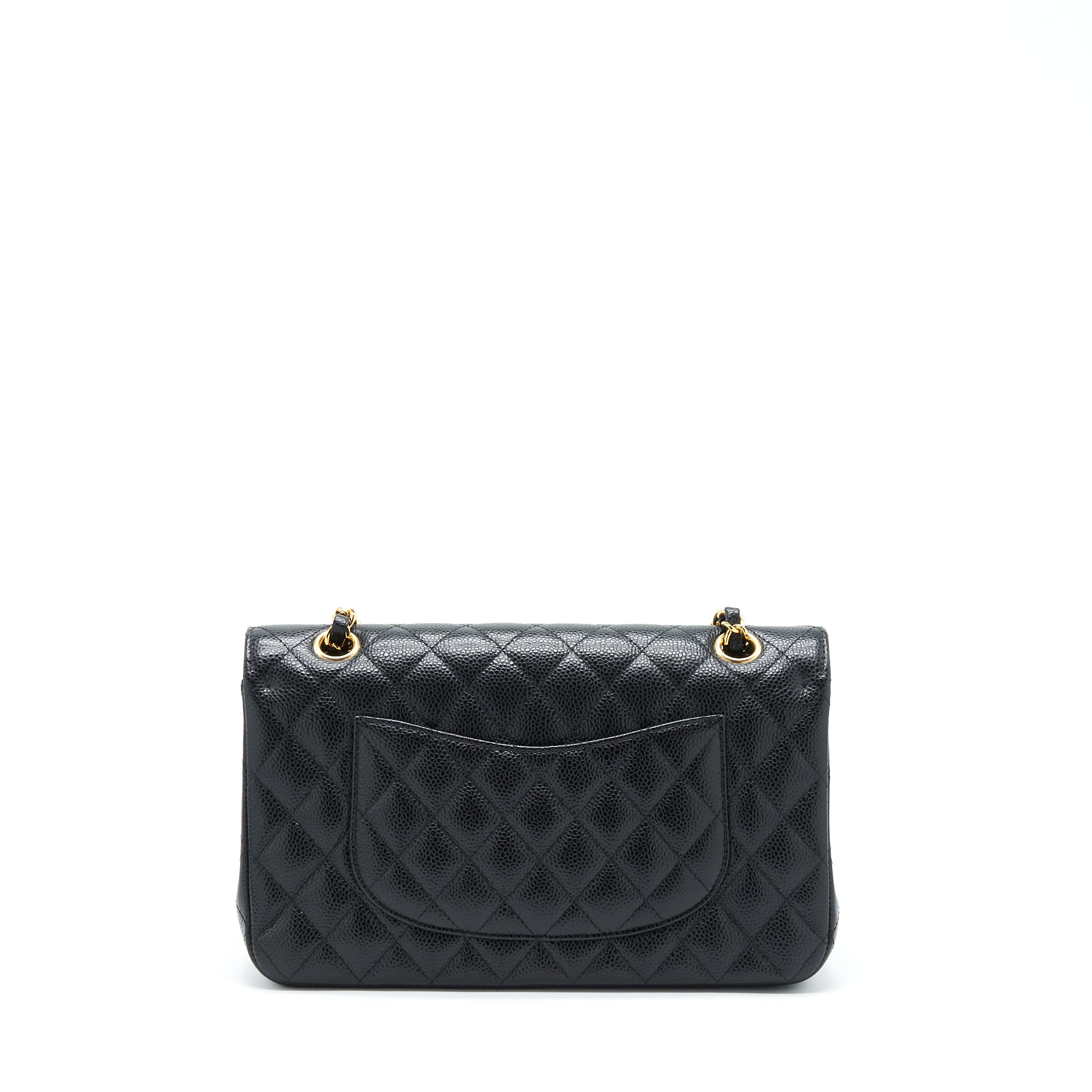 CHANEL CLASSIC DOUBLE FLAP BAG CAVIAR BLACK GHW