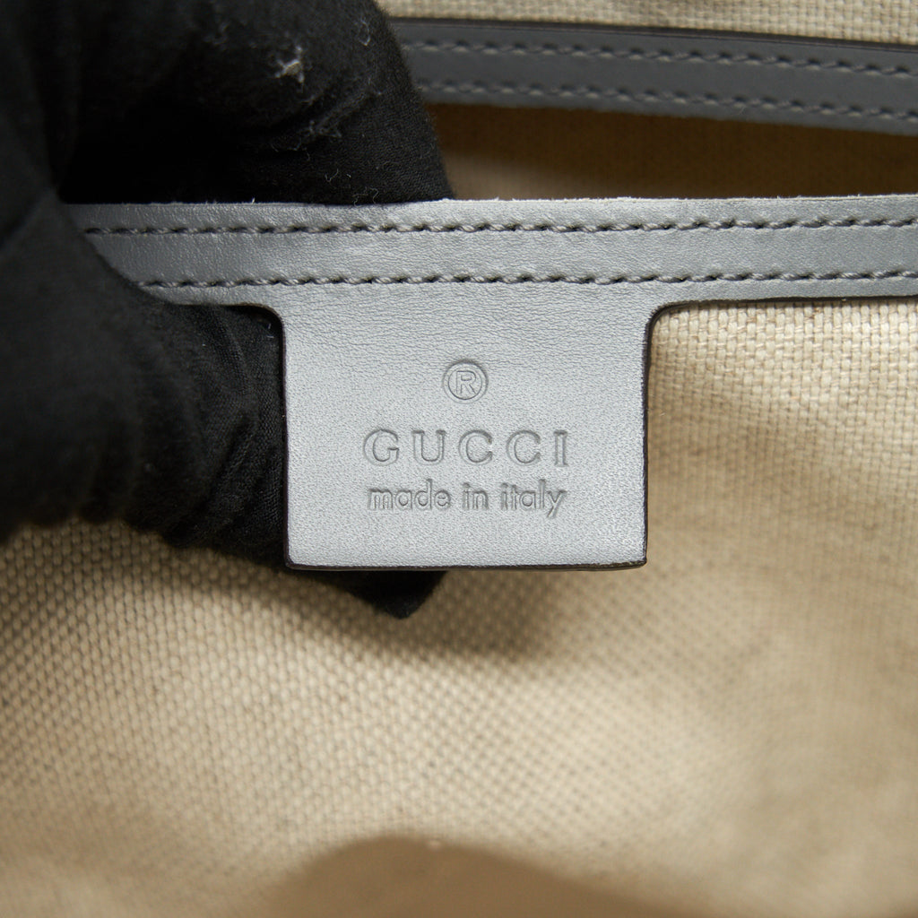 GUCCI MEN'S MONOGRAM CANVAS BRIEFCASE BEIGE