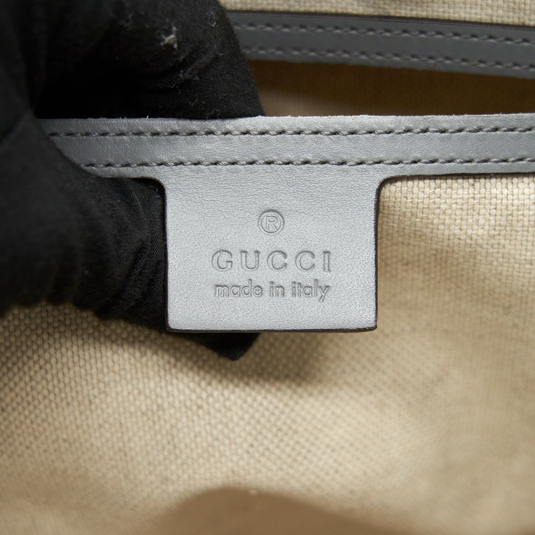GUCCI MEN'S MONOGRAM CANVAS BRIEFCASE BEIGE