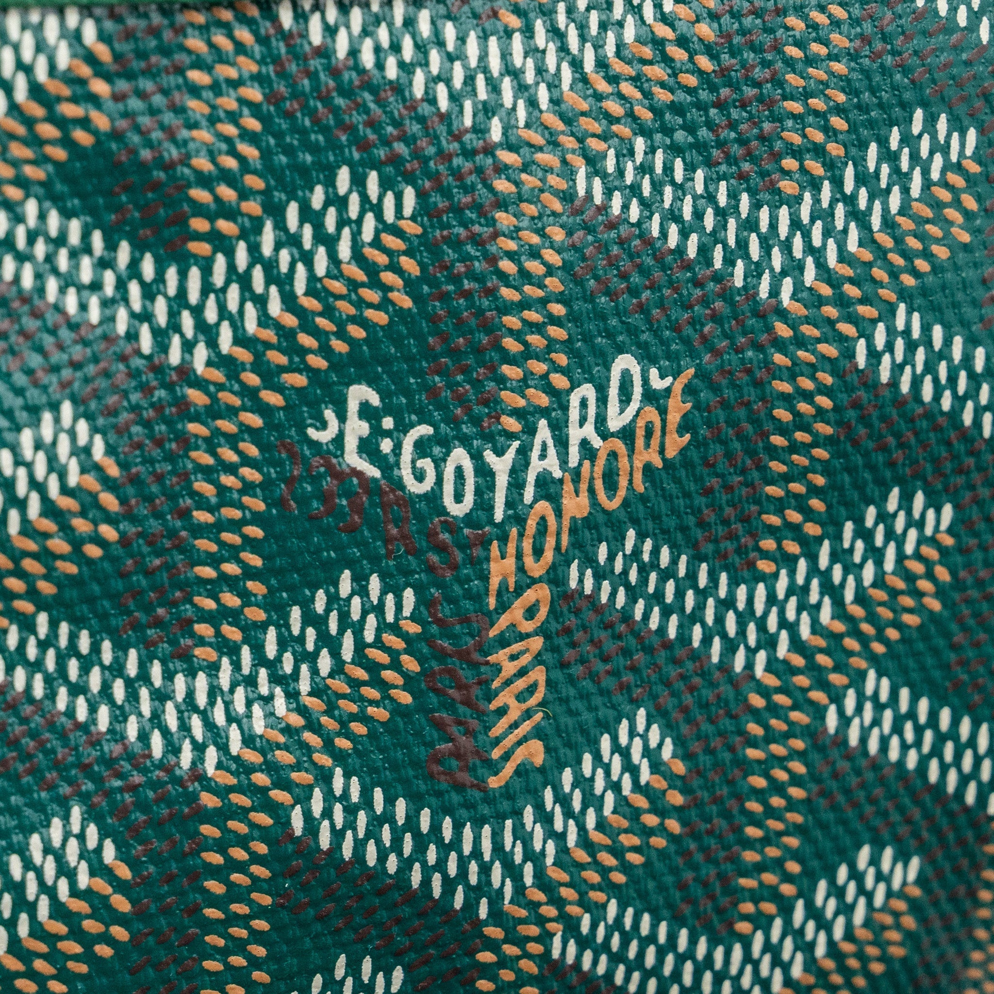 GOYARD BOHEME HOBO BAG CANVAS/ CALFSKIN GREEN SHW