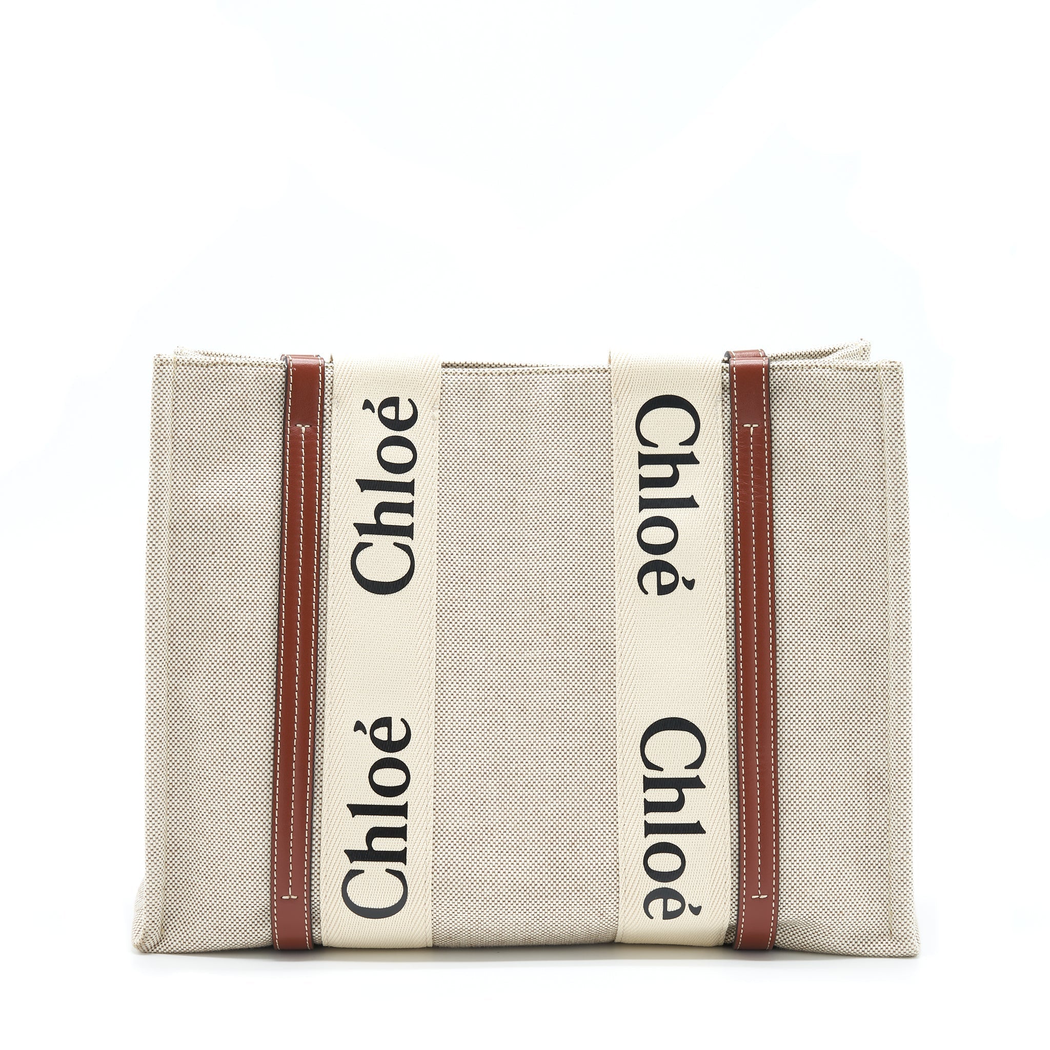 CHLOE CANVAS TOTE SHOULDER BAG