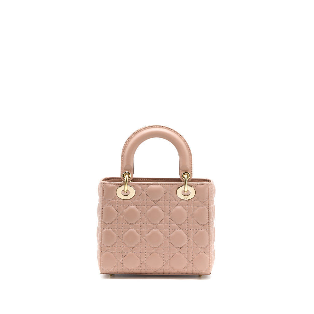 DIOR SMALL LADY DIOR MY ABCDIOR BAG LAMBSKIN PINK LGHW