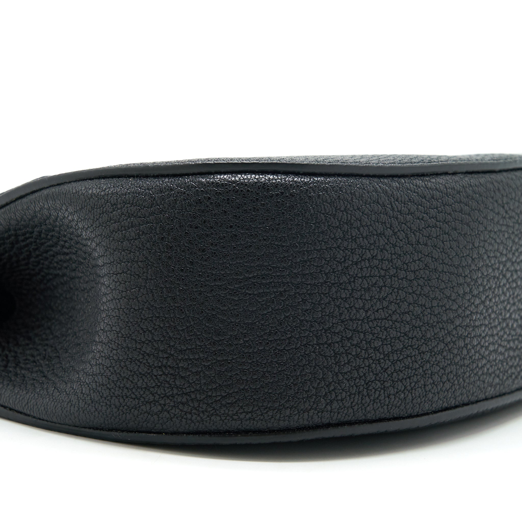 CHLOE DREW SHOULDER BAG GRAINED CALFSKIN BLACK GHW