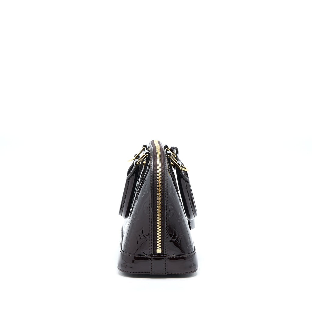 LOUIS VUITTON ALMA BB MONOGRAM VERNIS AMARANTE RED GHW (2022 VERSION)