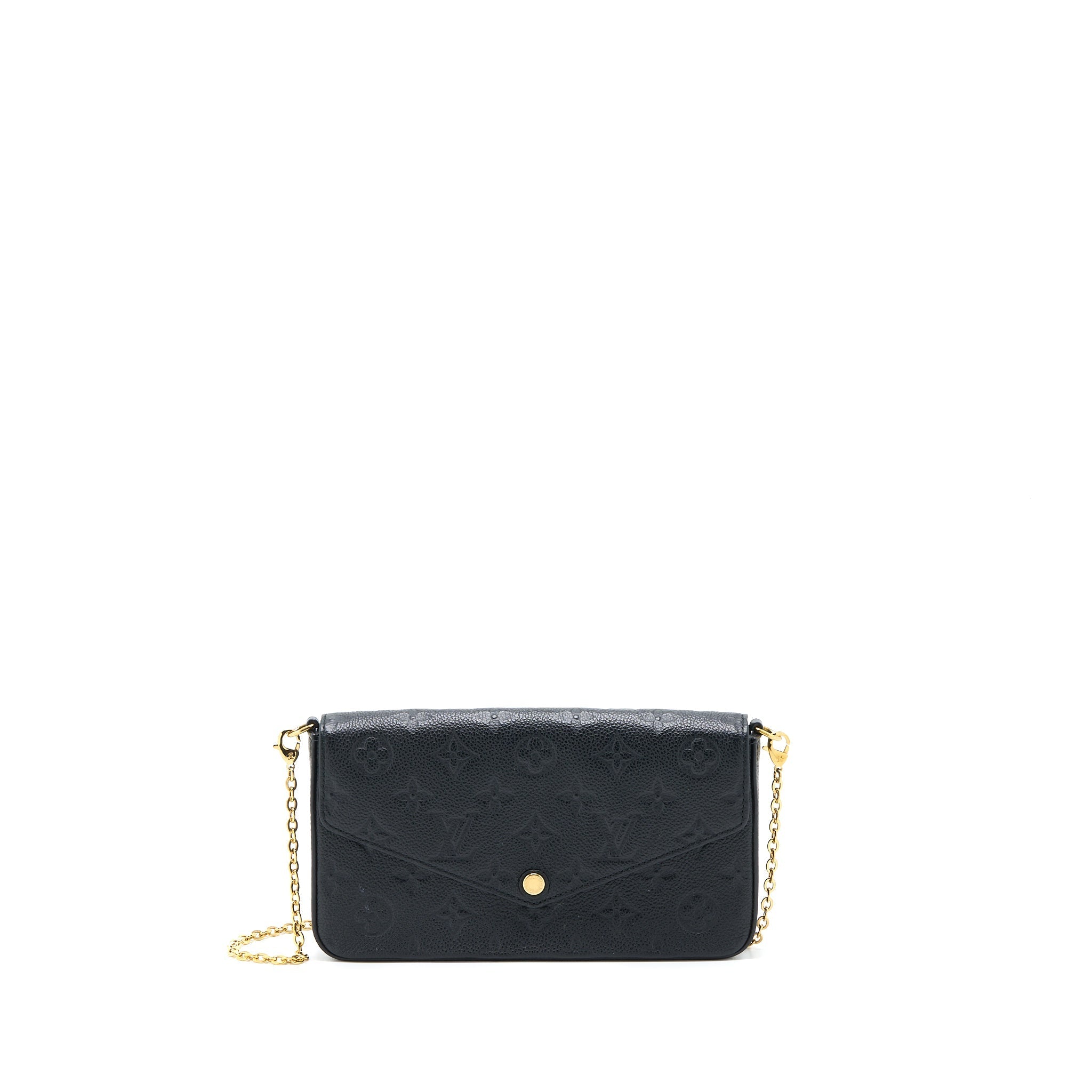 LOUIS VUITTON FELICIE POCHETTE MONOGRAM EMPREINTE BLACK GHW