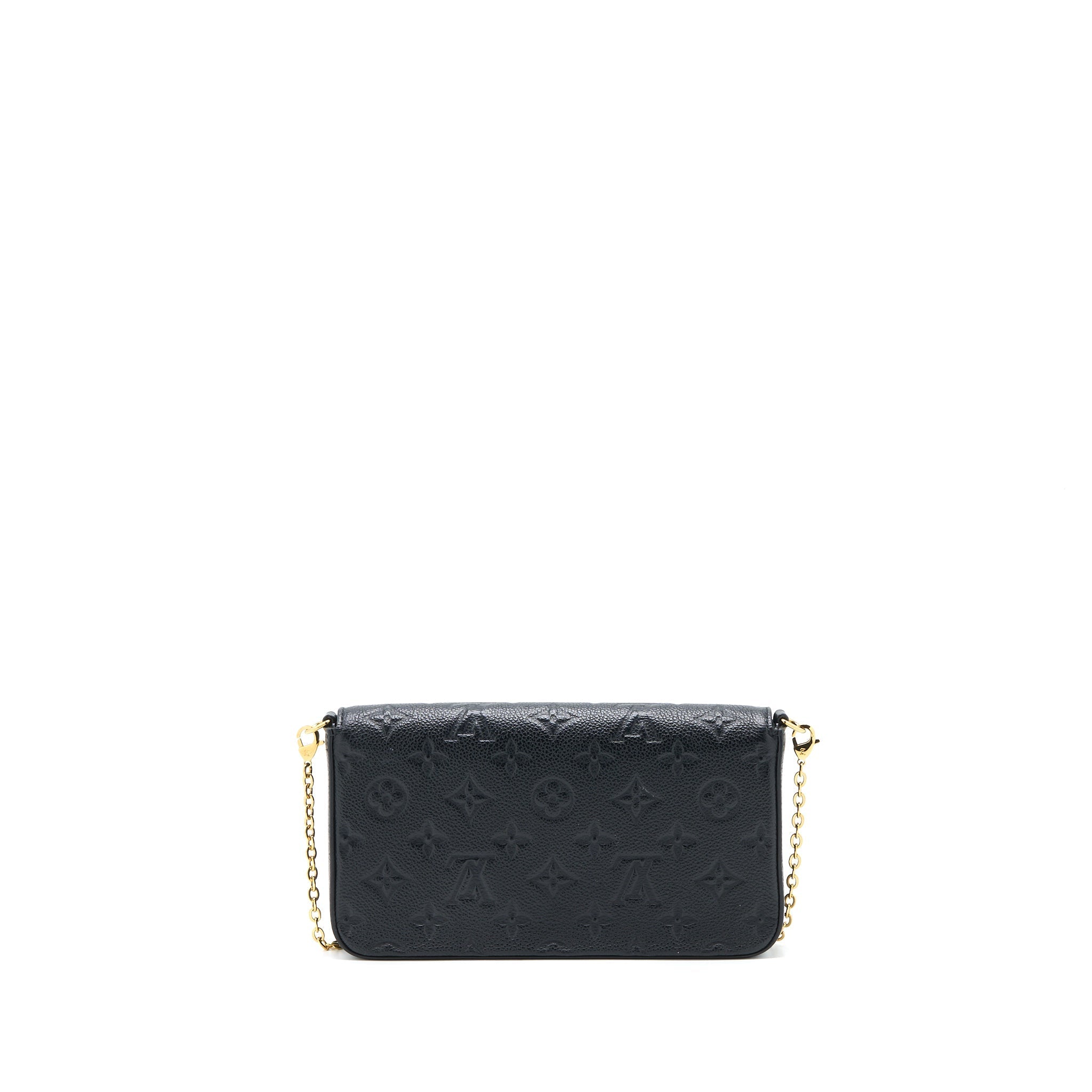 LOUIS VUITTON FELICIE POCHETTE MONOGRAM EMPREINTE BLACK GHW