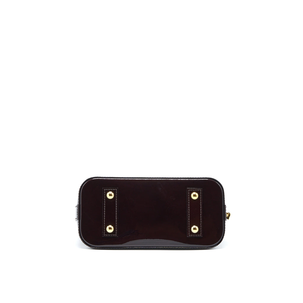 LOUIS VUITTON ALMA BB MONOGRAM VERNIS AMARANTE RED GHW (2022 VERSION)