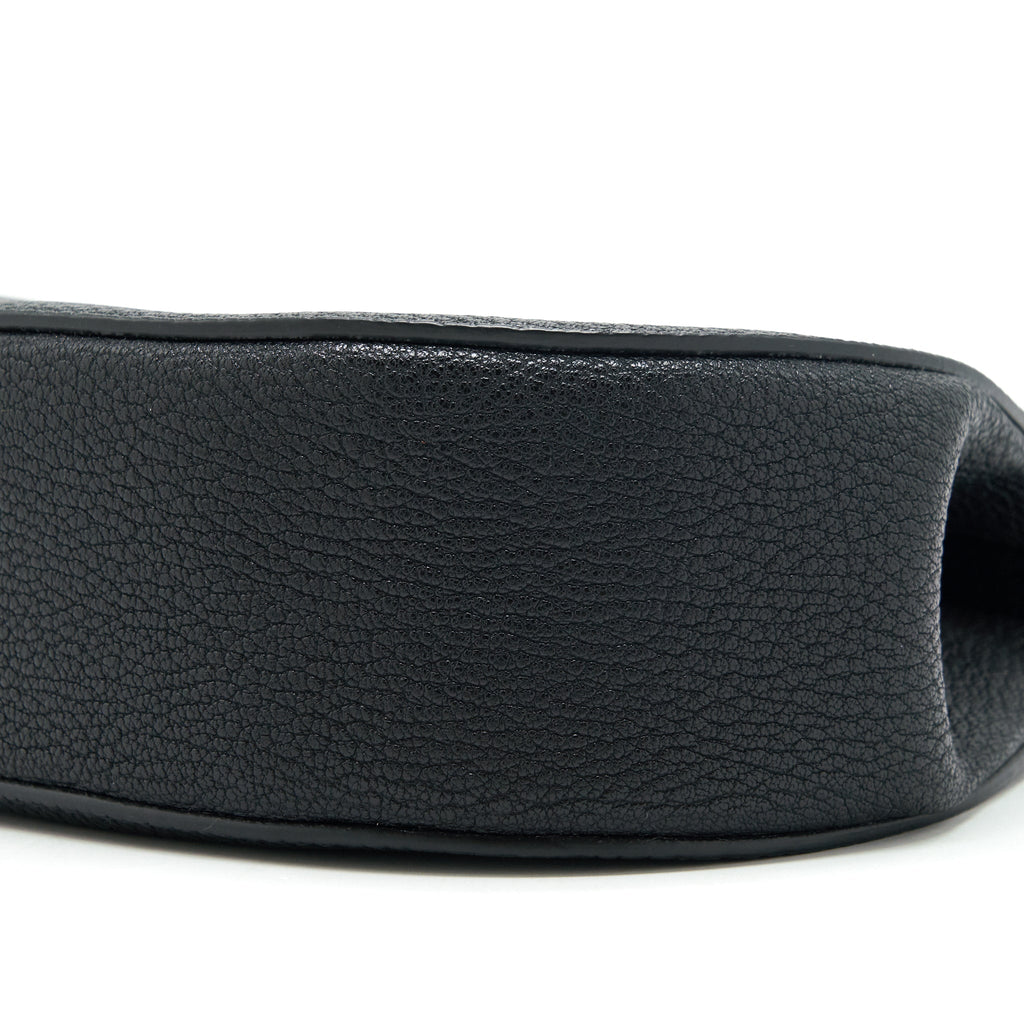 CHLOE DREW SHOULDER BAG GRAINED CALFSKIN BLACK GHW
