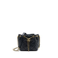 CHANEL DRAWSTRING BUCKET BAG LAMBSKIN BLACK GHW (MICROCHIP)