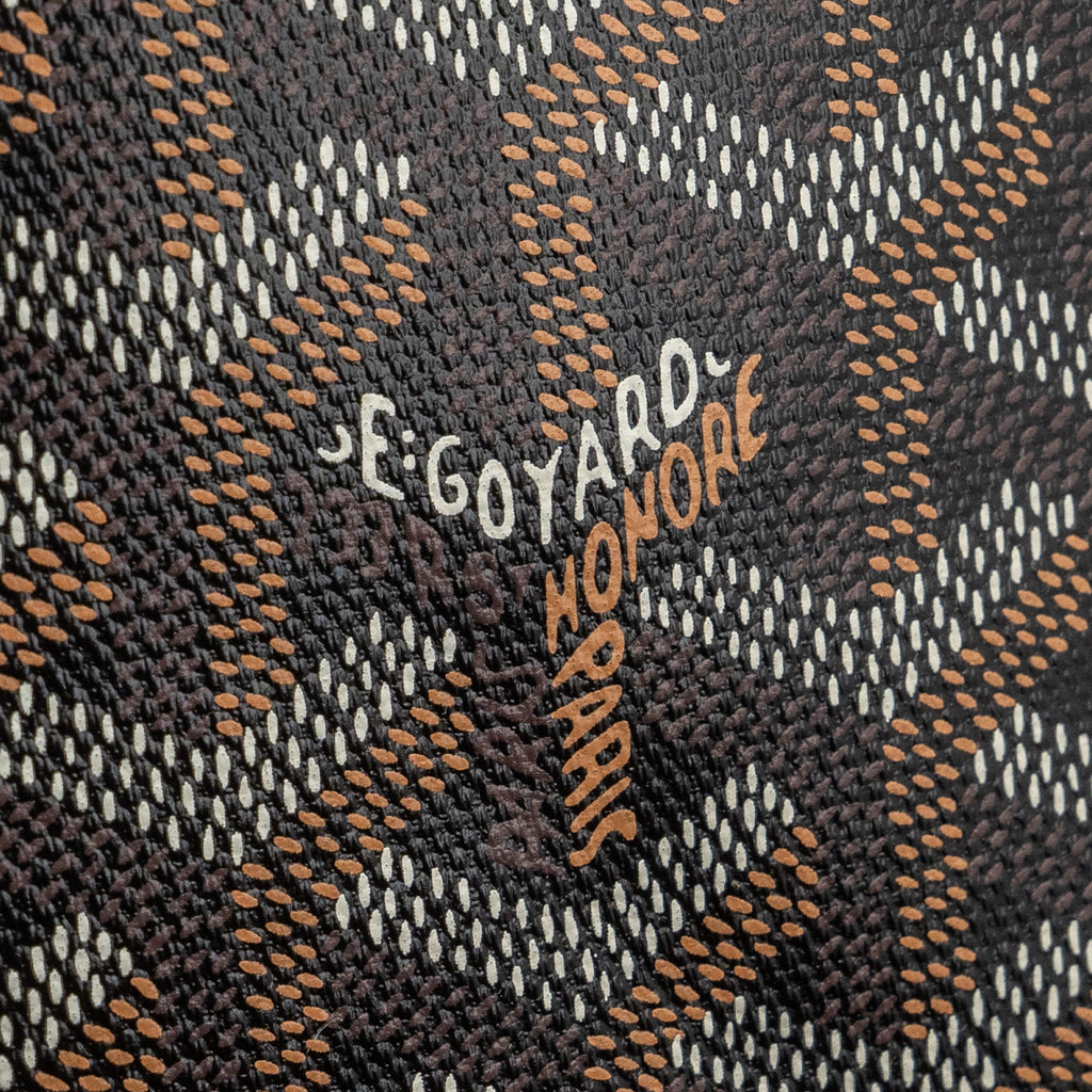 GOYARD ARTOIS PM BAG CANVAS/ CALFSKIN BLACK/ TAN SHW