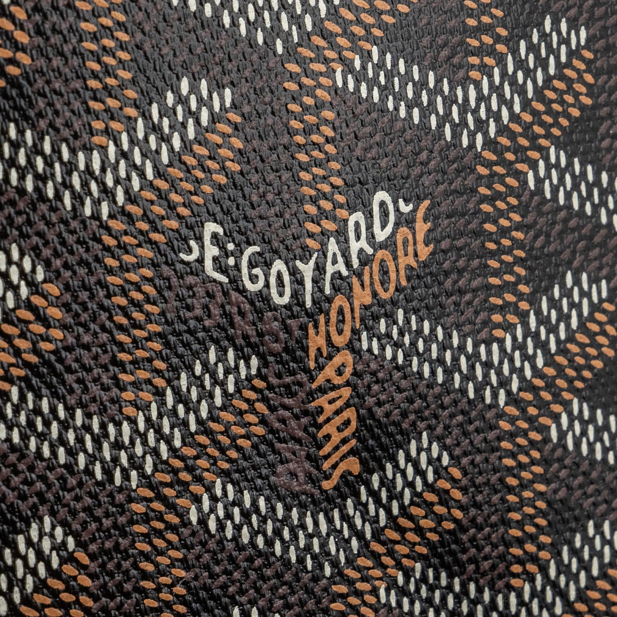 GOYARD ARTOIS PM BAG CANVAS/ CALFSKIN BLACK/ TAN SHW