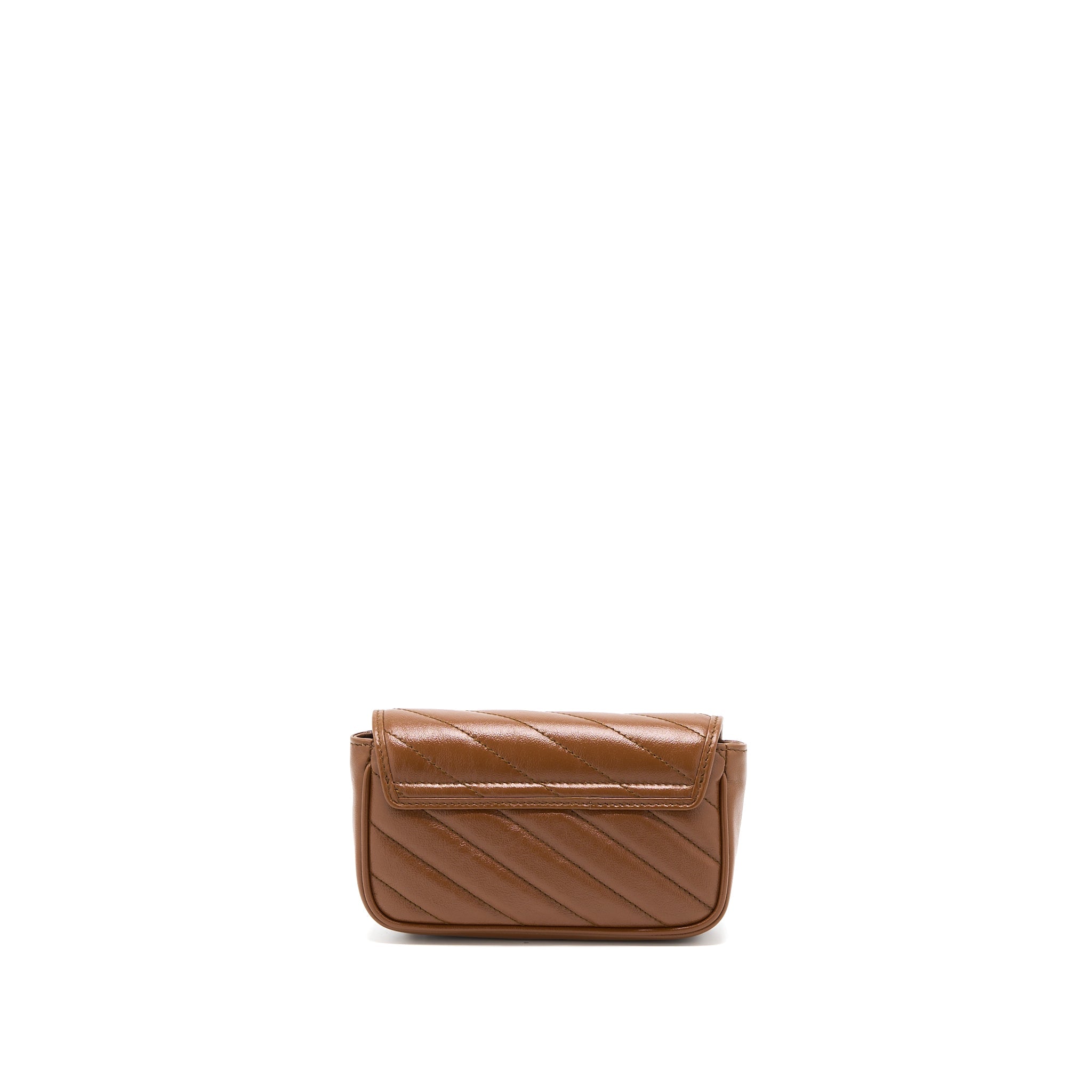 GUCCI GG MARMONT SUPER MINI CALFSKIN CARAMEL GHW