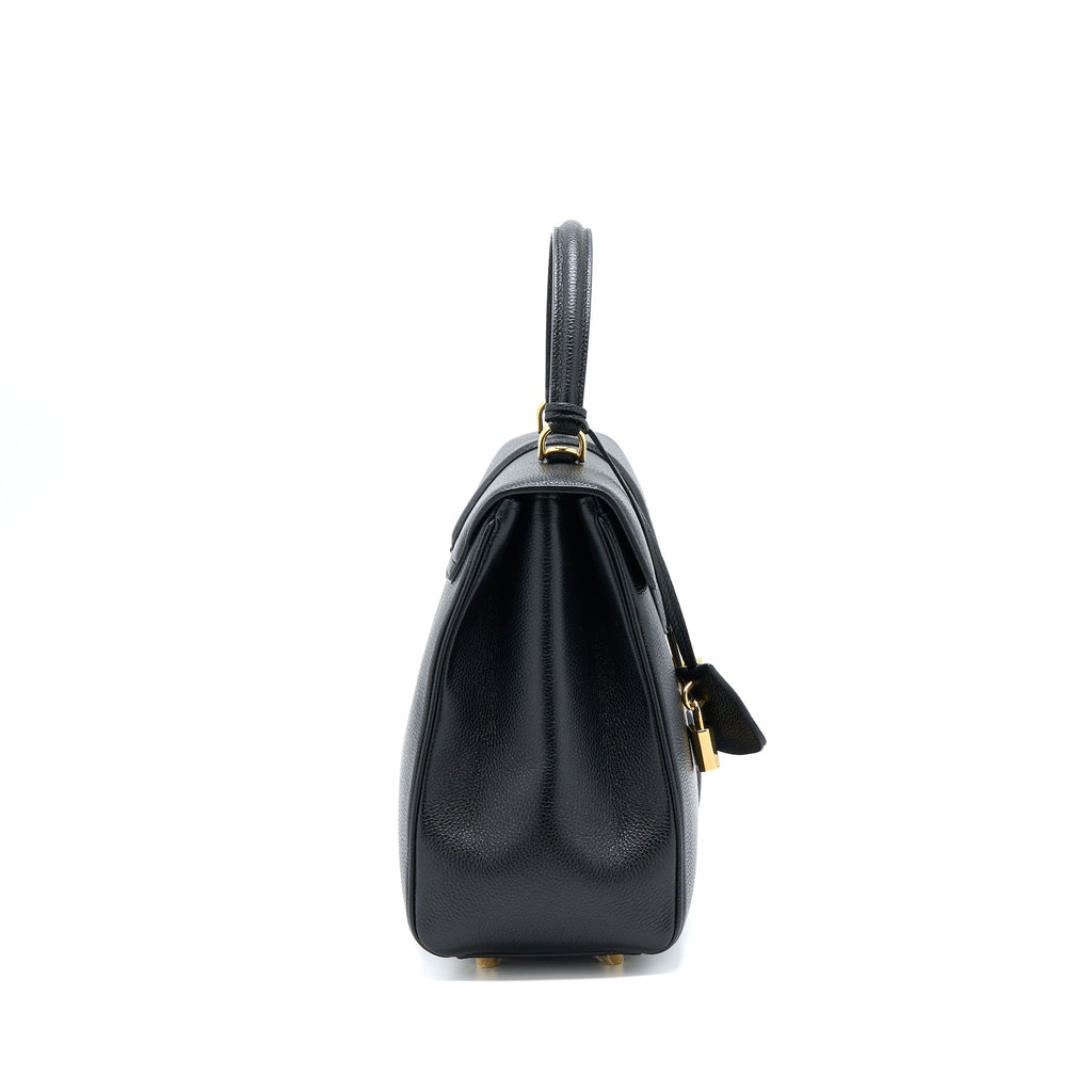 CELINE 16 BAG GRAINED CALFSKIN BLACK GHW
