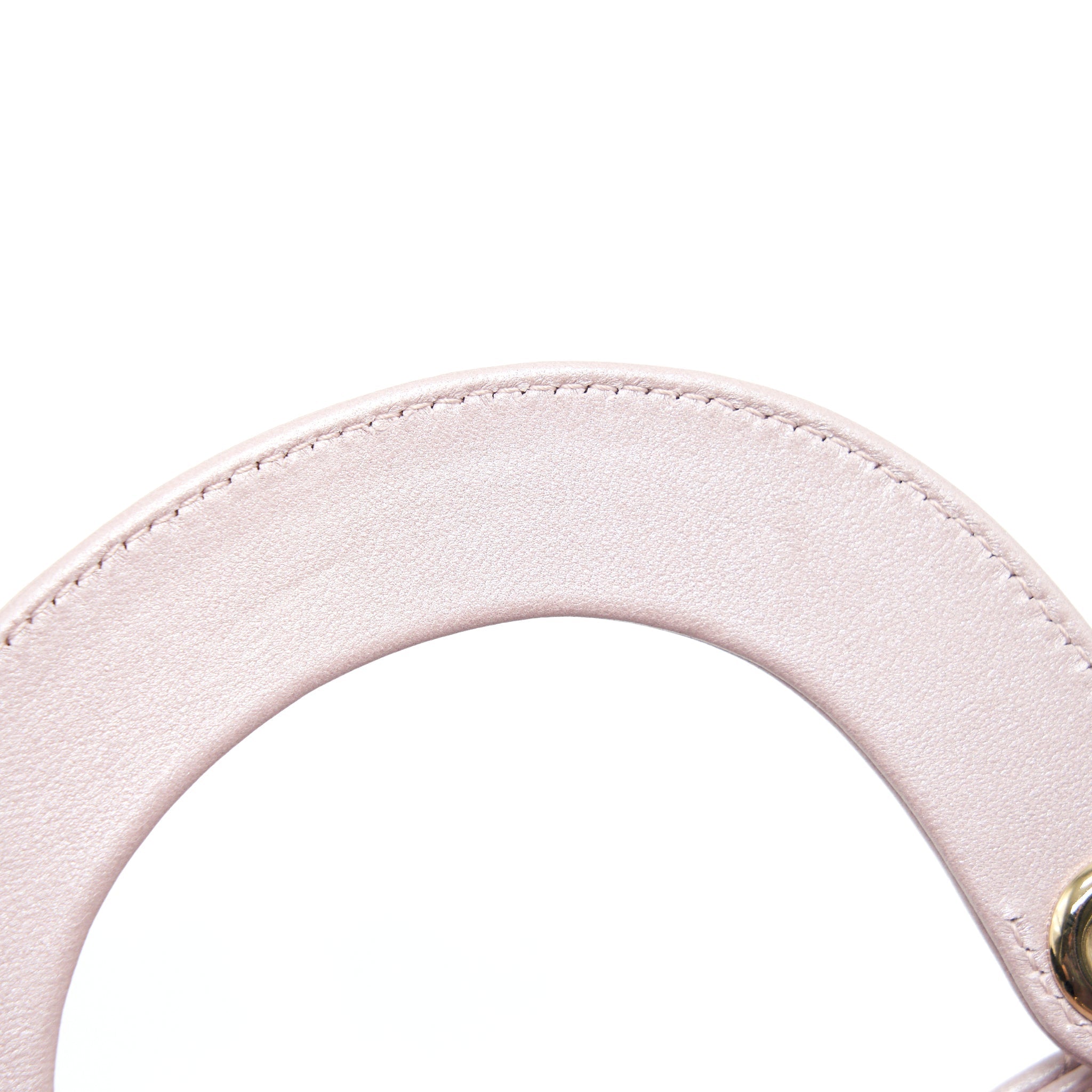 DIOR LADY DIOR MINI TOTE BAG PINK WITH LGHW