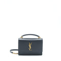 SAINT LAURENT SUNSET CHAIN WALLET CALFSKIN NOIR GHW