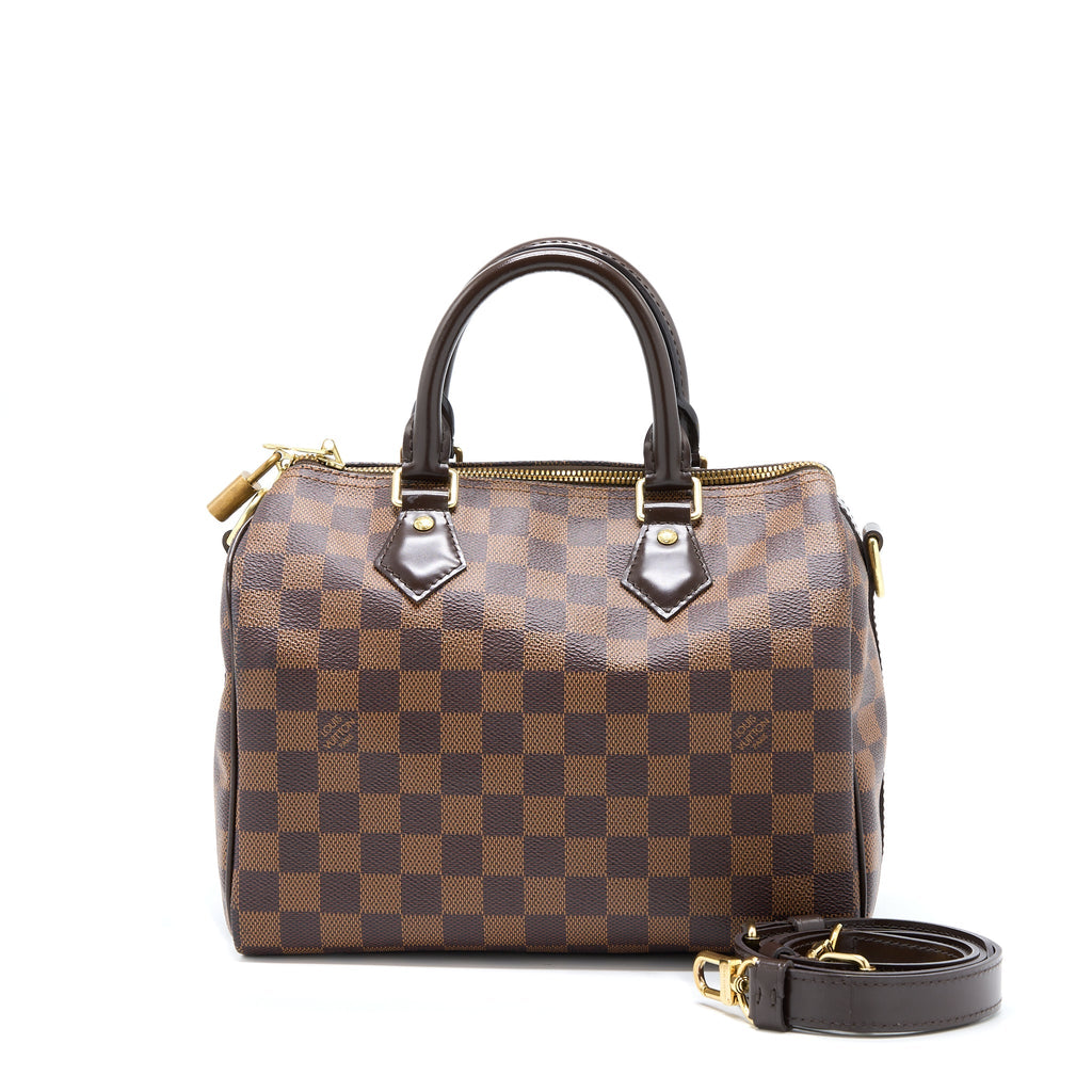 LOUIS VUITTON SPEEDY 25 DAMIER EBENE GHW