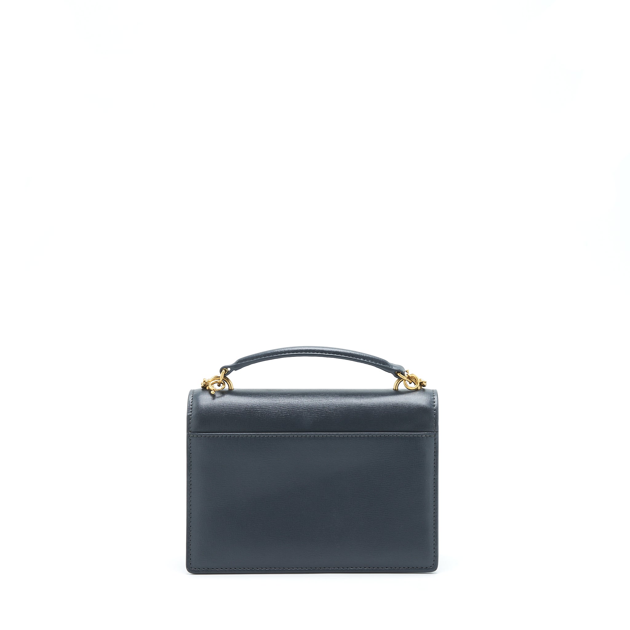 SAINT LAURENT SUNSET CHAIN WALLET CALFSKIN NOIR GHW