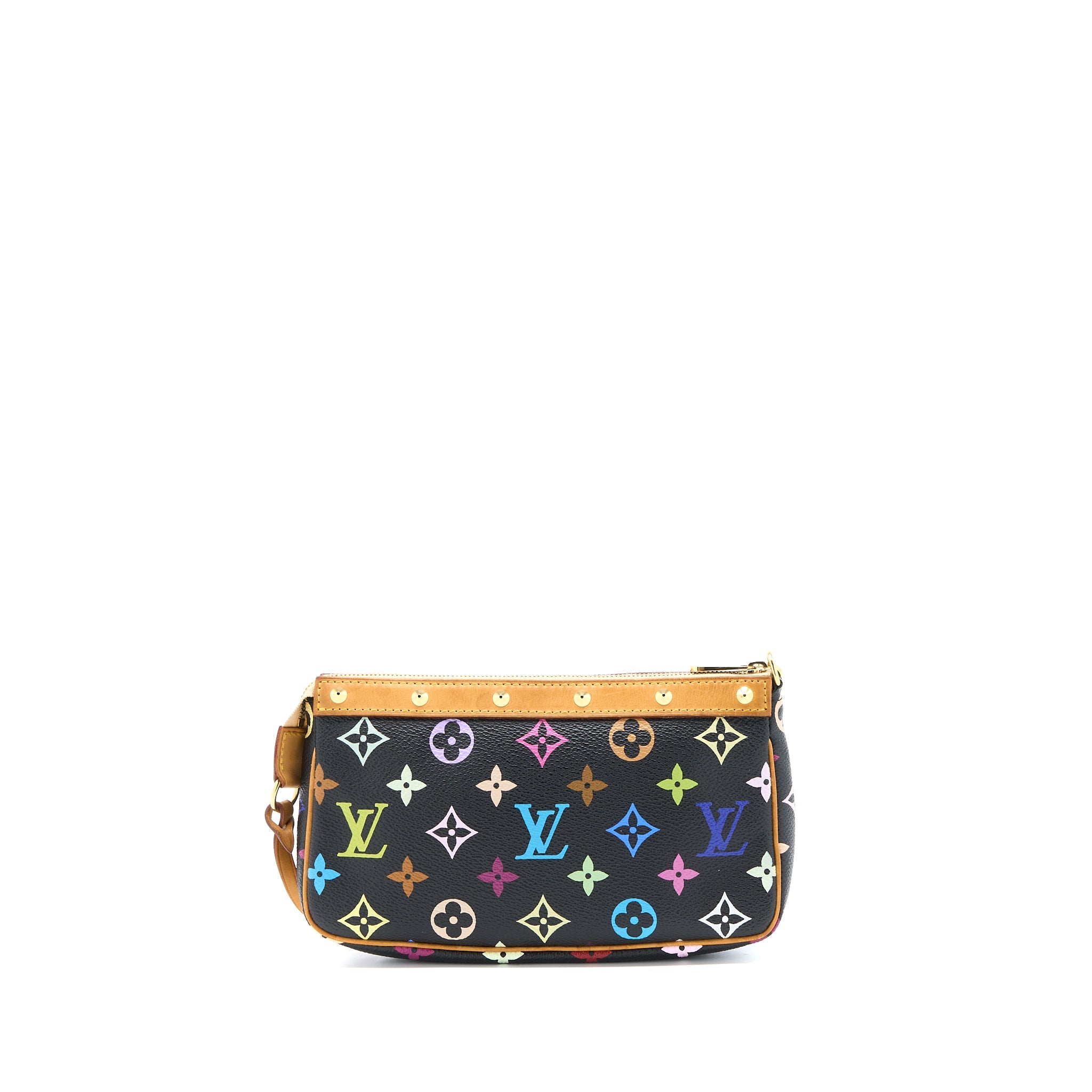 LOUIS VUITTON POCHETTE ACCESSORIES MONOGRAM CANVAS MULTICOLOUR GHW