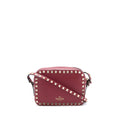 VALENTINO ROCKSTUD CROSSBODY CAMERA BAG CALFSKIN RED GHW