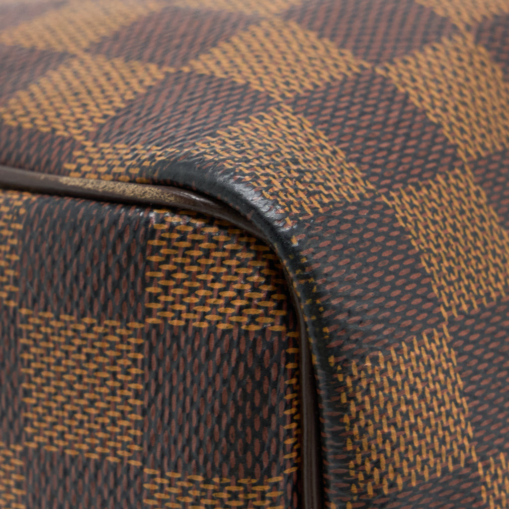LOUIS VUITTON SPEEDY BANDOULIERE 25 DAMIER EBENE CANVAS GHW