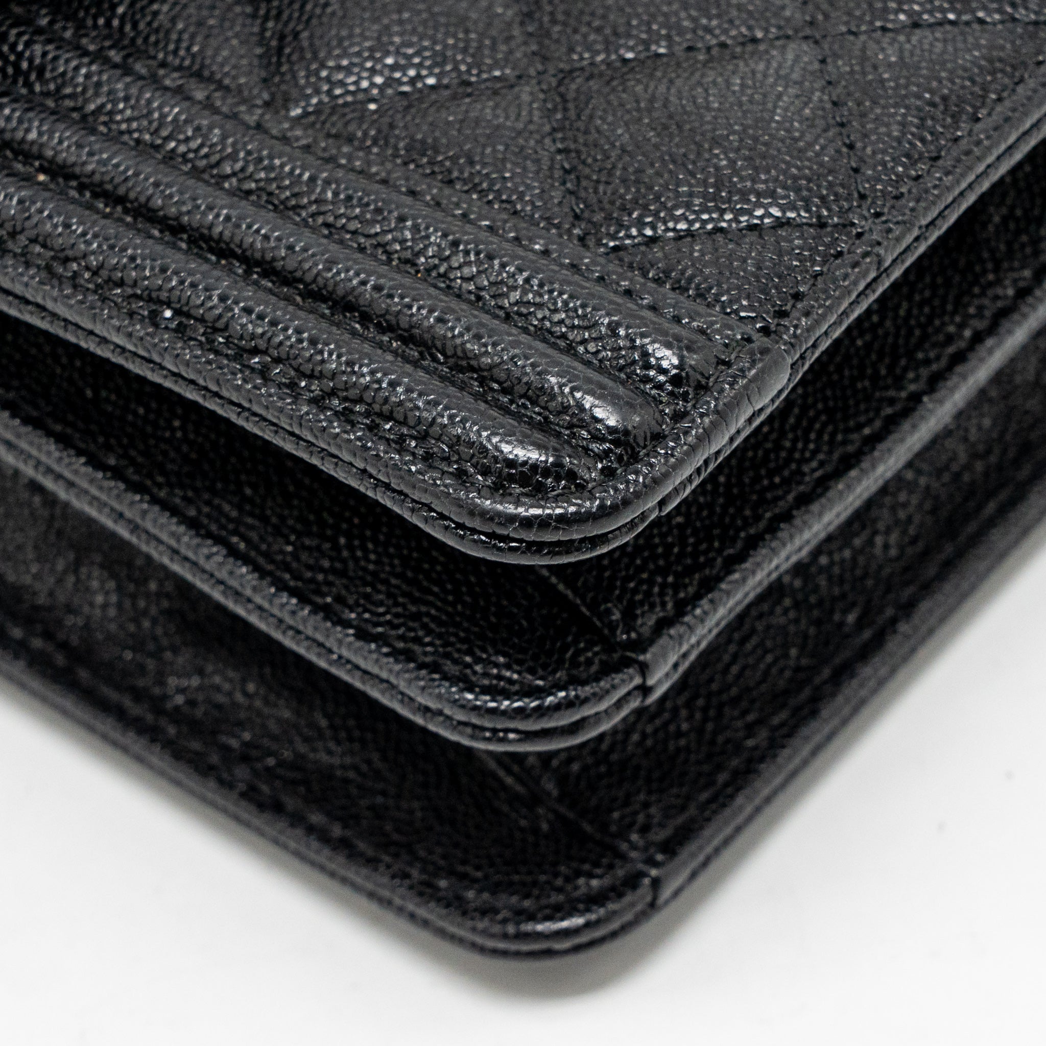 CHANEL NORTH SOUTH/VERTICAL BOY BAG CAVIAR BLACK GHW