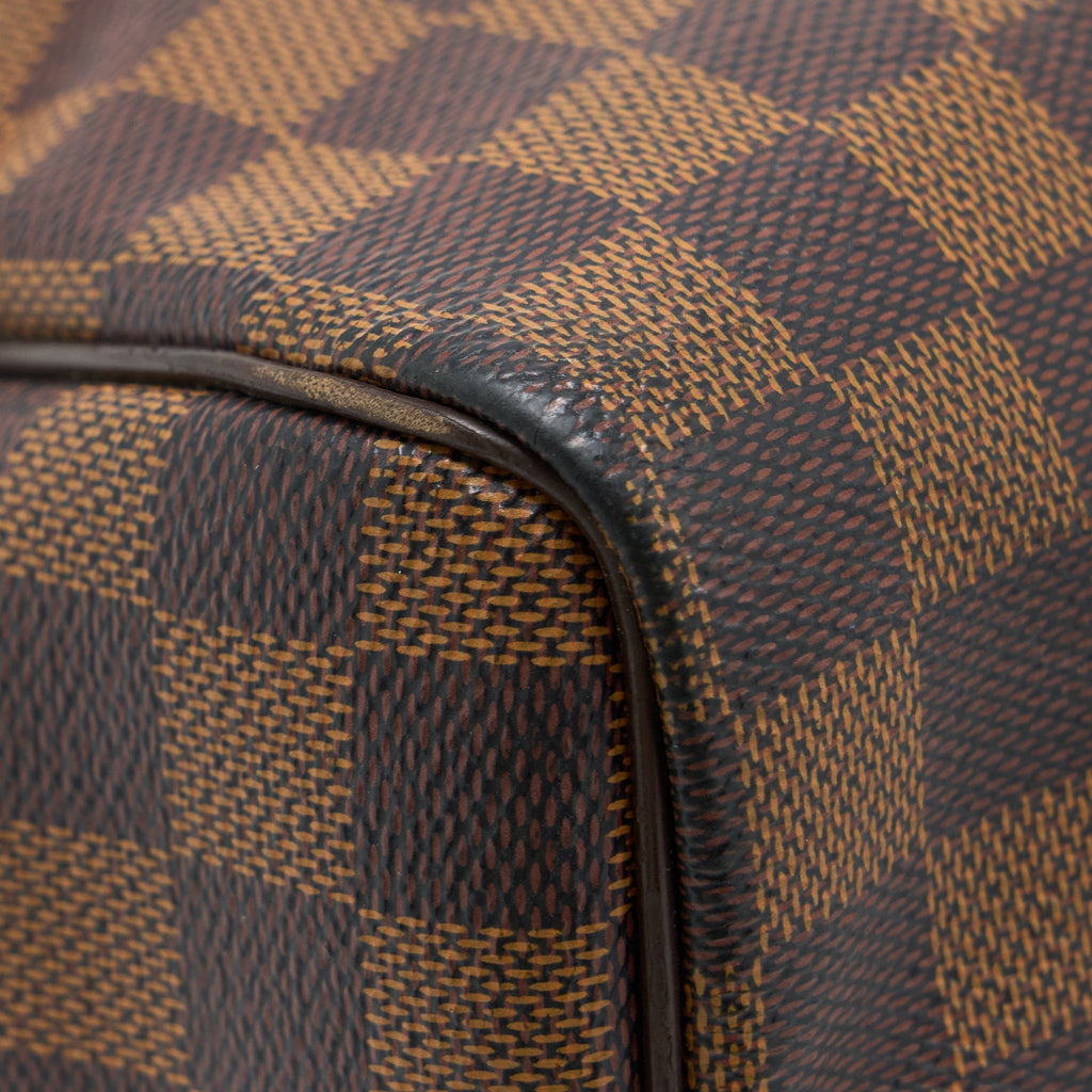 LOUIS VUITTON SPEEDY BANDOULIERE 25 DAMIER EBENE CANVAS GHW