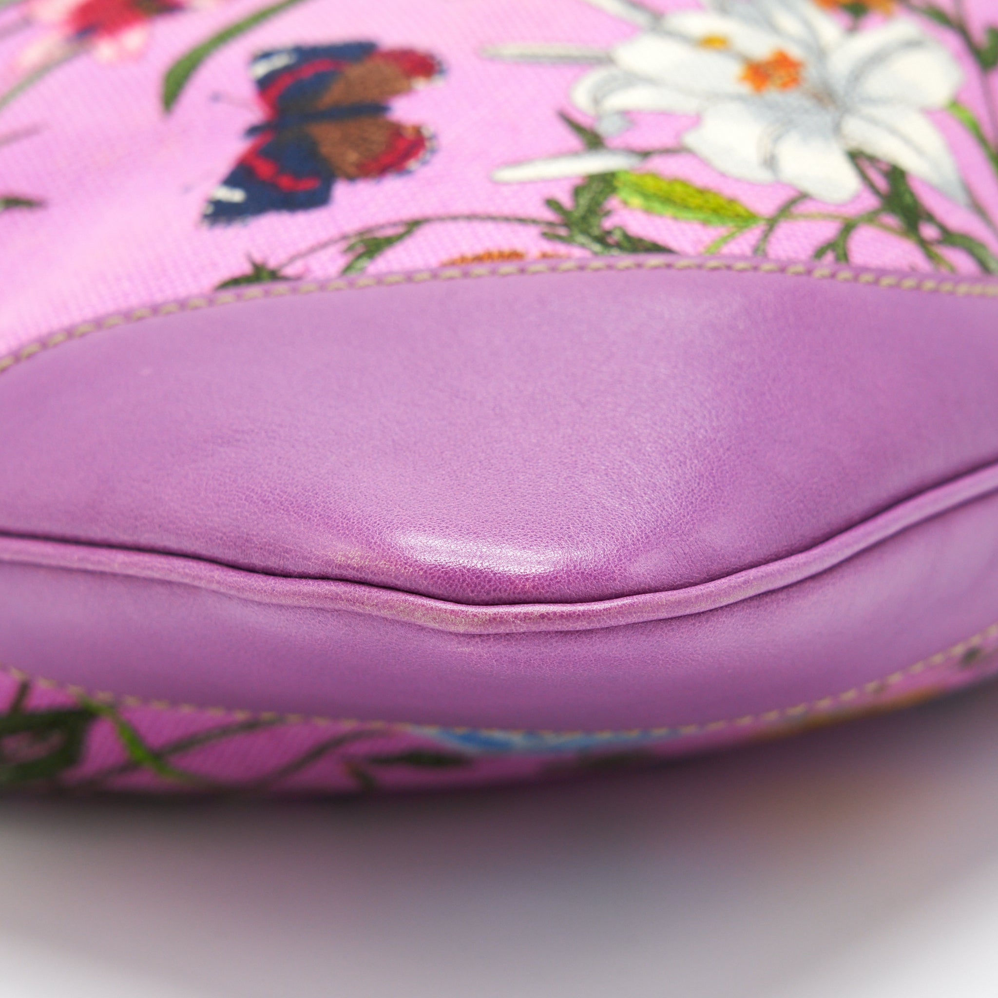 GUCCI FLORA JACKIE BAG CANVAS AND LEATHER MULTICOLOUR GHW
